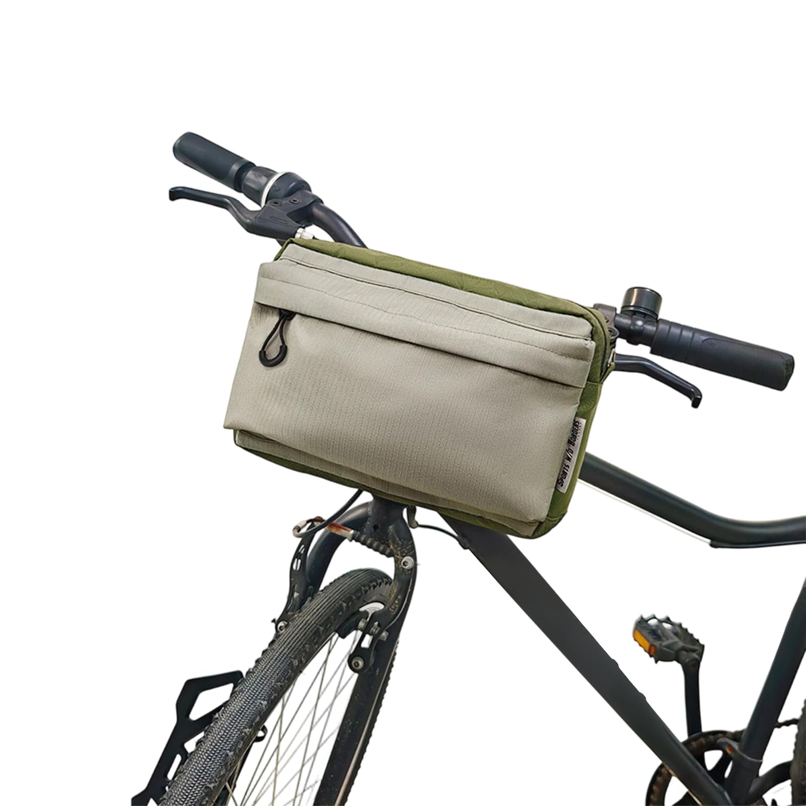 Bolsa para manillar de bicicleta con correa de hombro de nailon, resistente al agua, multifuncional
