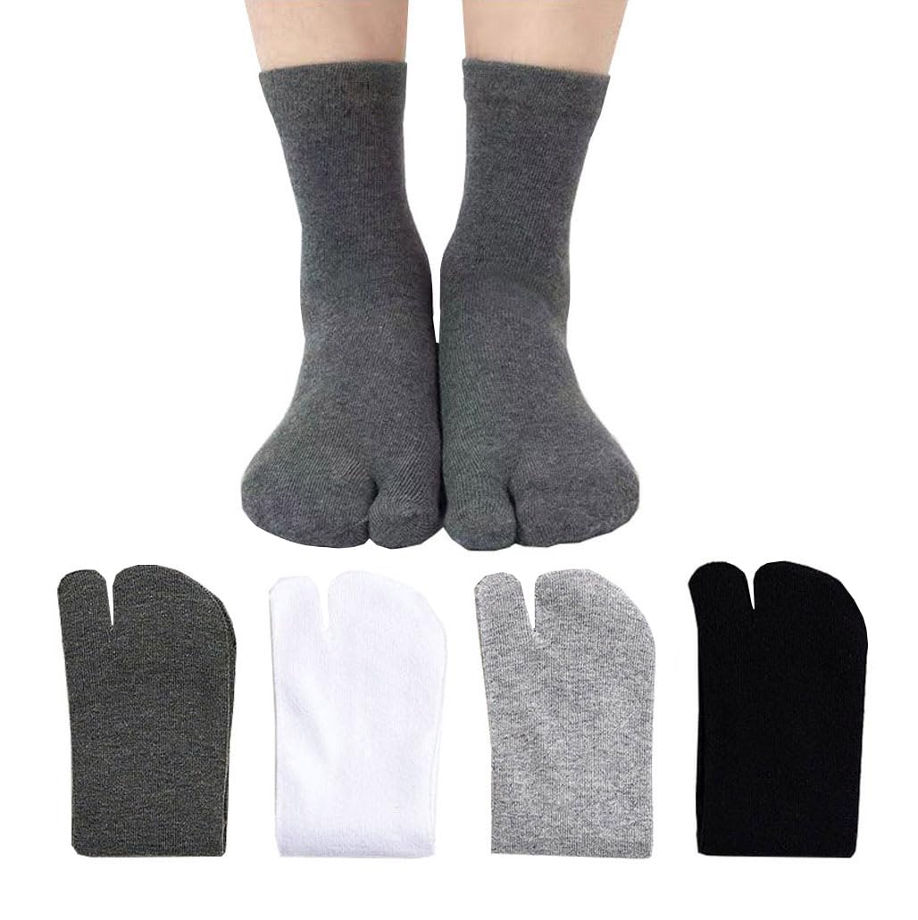 EforwestFlip Flop Socks Tabi Split Toe Socks Elastic Cotton Tabi Socks for Men Women