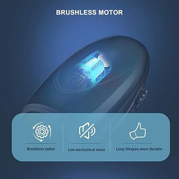 WMARK Barber Massager/Cordless HandheldMassager, Charge Neck/Legs/Hand/FaceMassager, 2 Massage Nodes 2600AMH,(2packs Black)