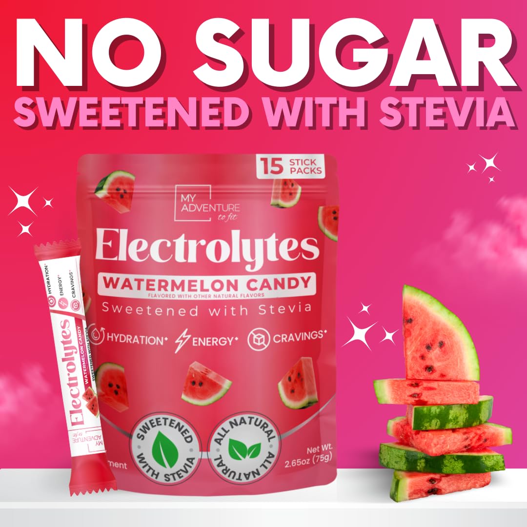 Electrolytes Powder Packets – Watermelon Sugar Free Hydration Drink Mix — Amazon image 7