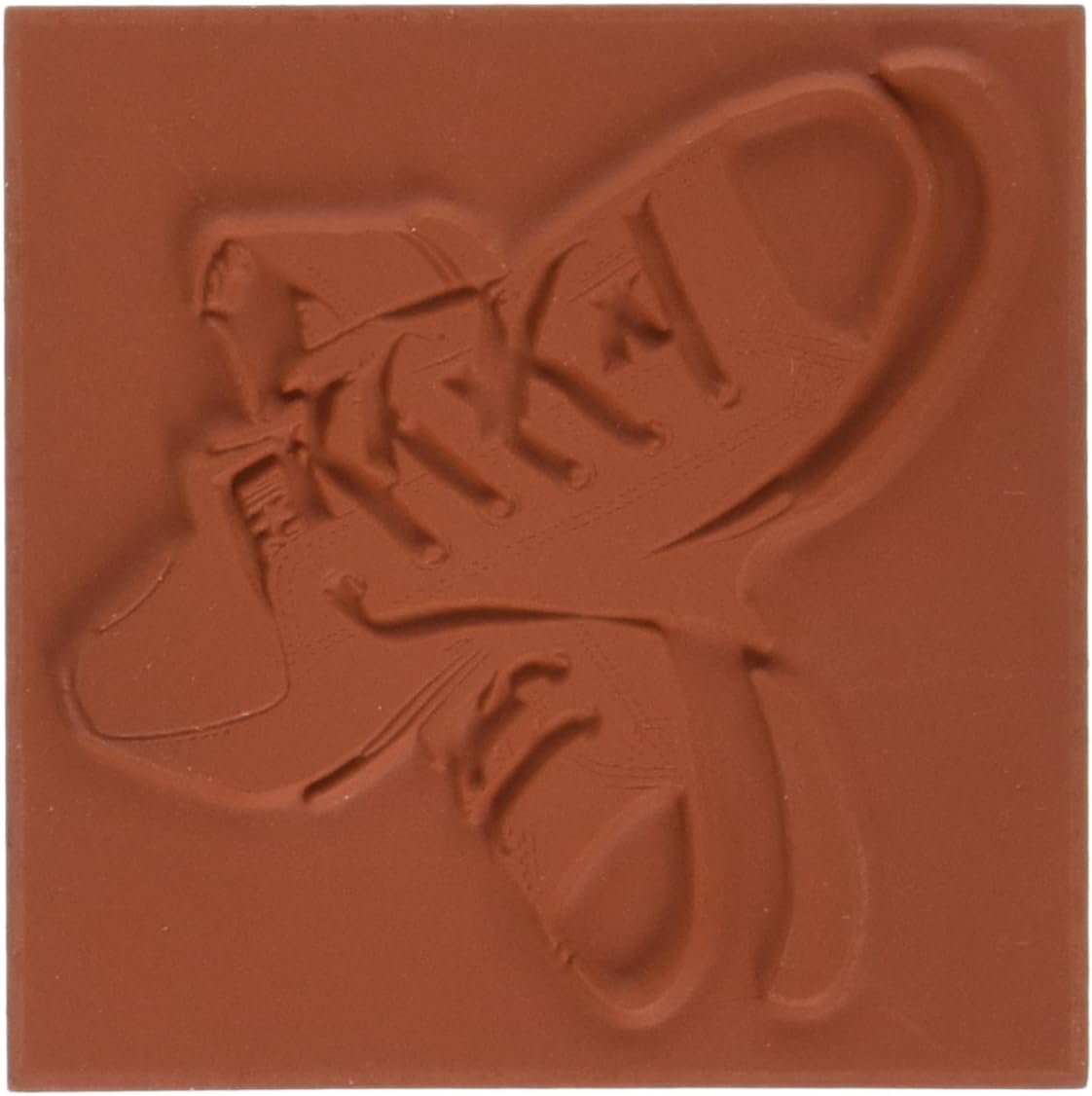 Deep Red Stamps All Star Sneakers Rubber Stamp