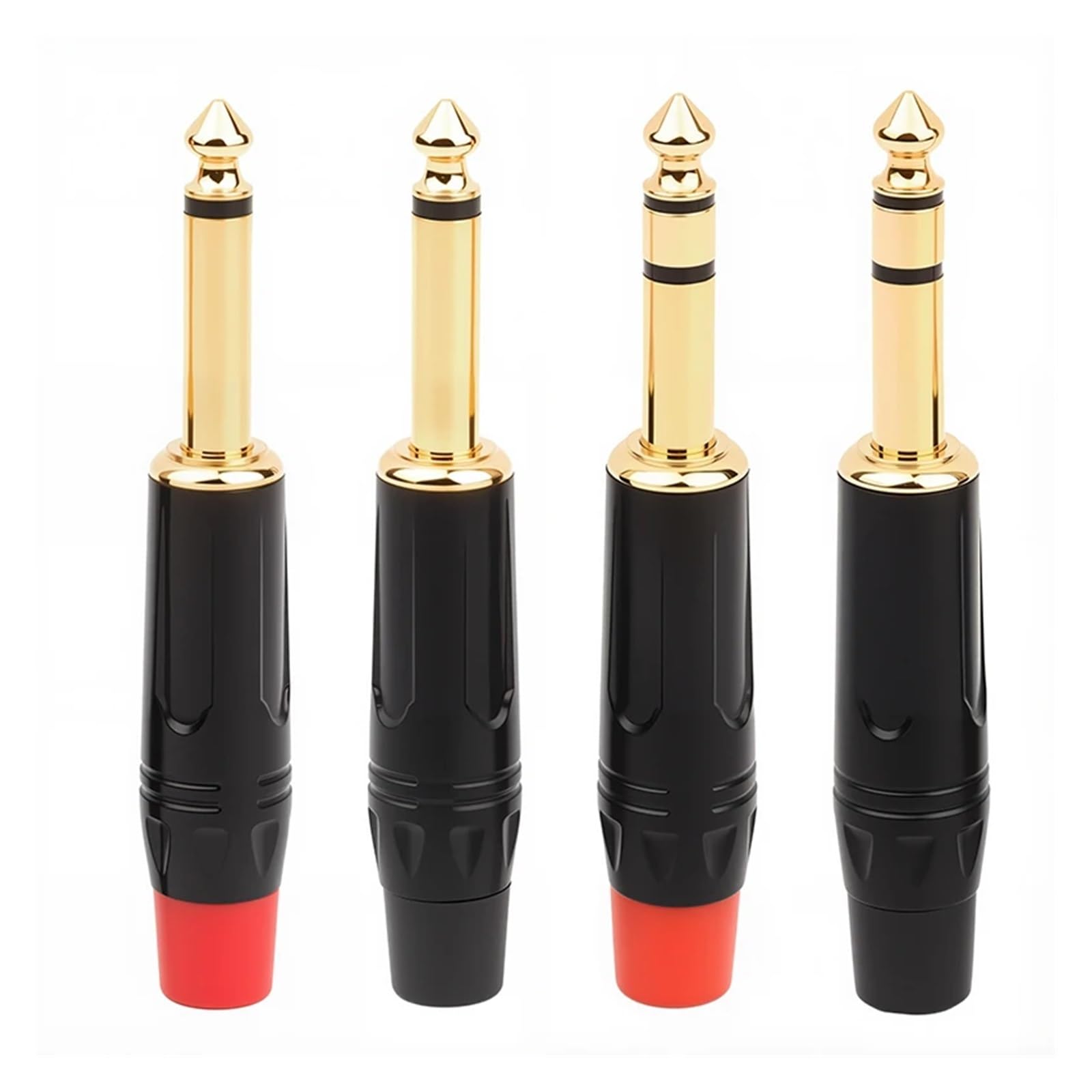 2 connettori stereo mono per audio musicale, 6,35 mm, TRS da 6,35 mm, a saldare, per cavi altoparlanti/chitarra/microfono (mono, 2 pezzi)