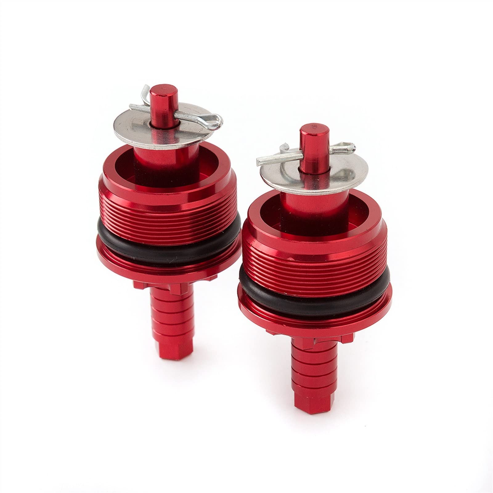 Vis de fourche moto 33mm CNC TCHAU amortisseur avant rouge pour réglage de la précharge