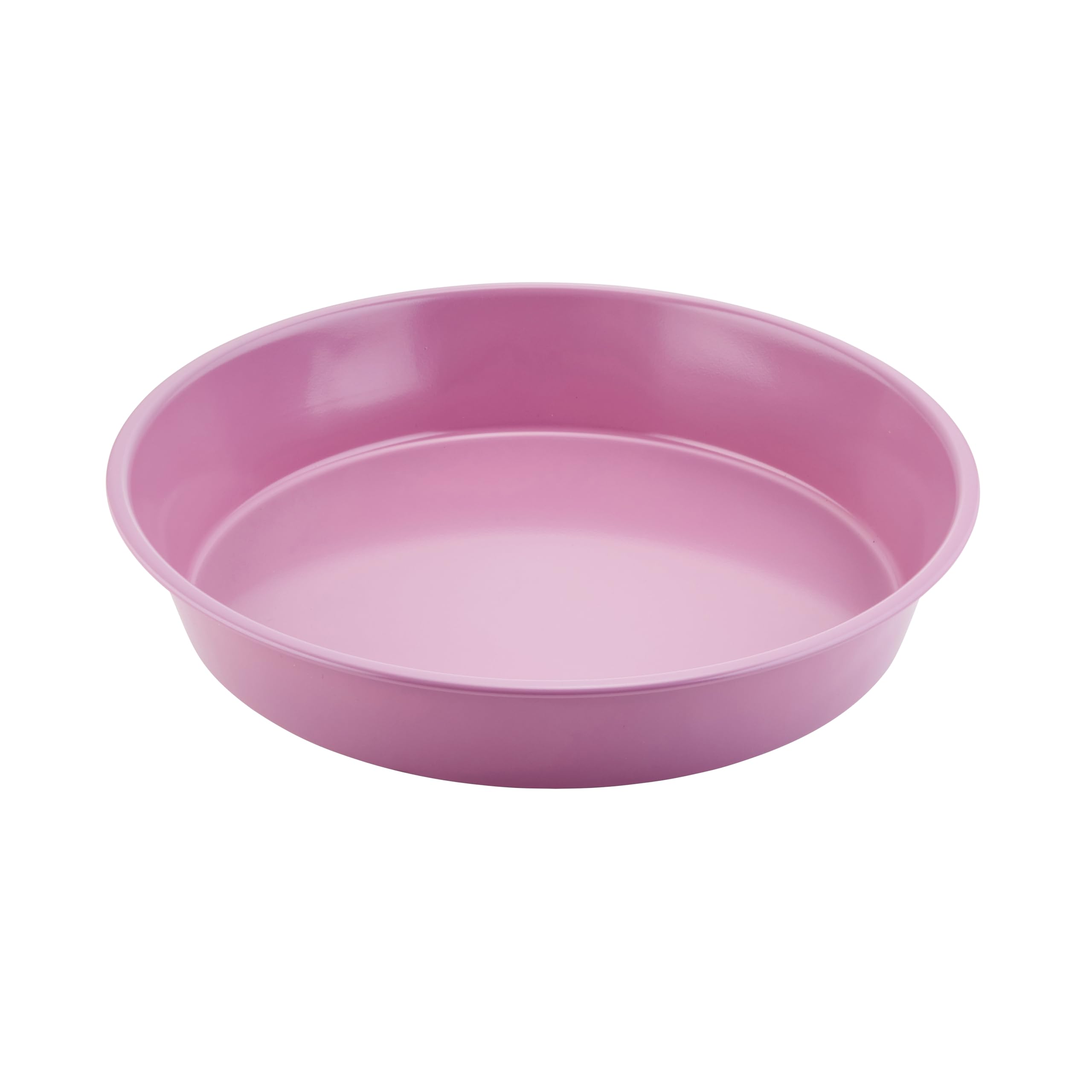 Wiltshire Colour Rush 23cm Cake Tin, Chateau Rose, PFOA PTFE Free, Robust Cake Pan, Non-Stick Coating, Round Coated Baking Pie Tin, Sheet Steel Bakeware, 25.5x5cm, Internal Cake Size 23x4cm