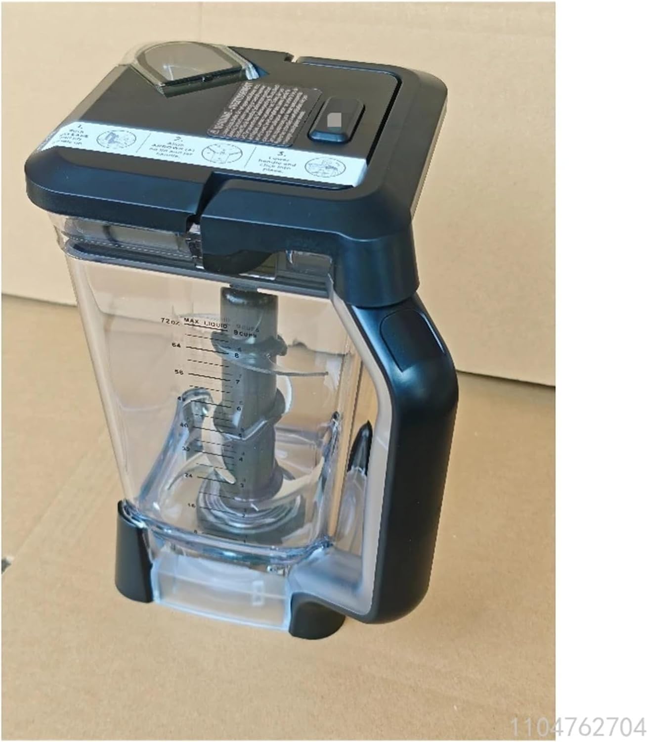 Compatible For Ninja BL660 BL661 BL770 BL610 72oz Blender Replacement Cup With Lid And Blades, Blender Accessories Spare Parts(B)
