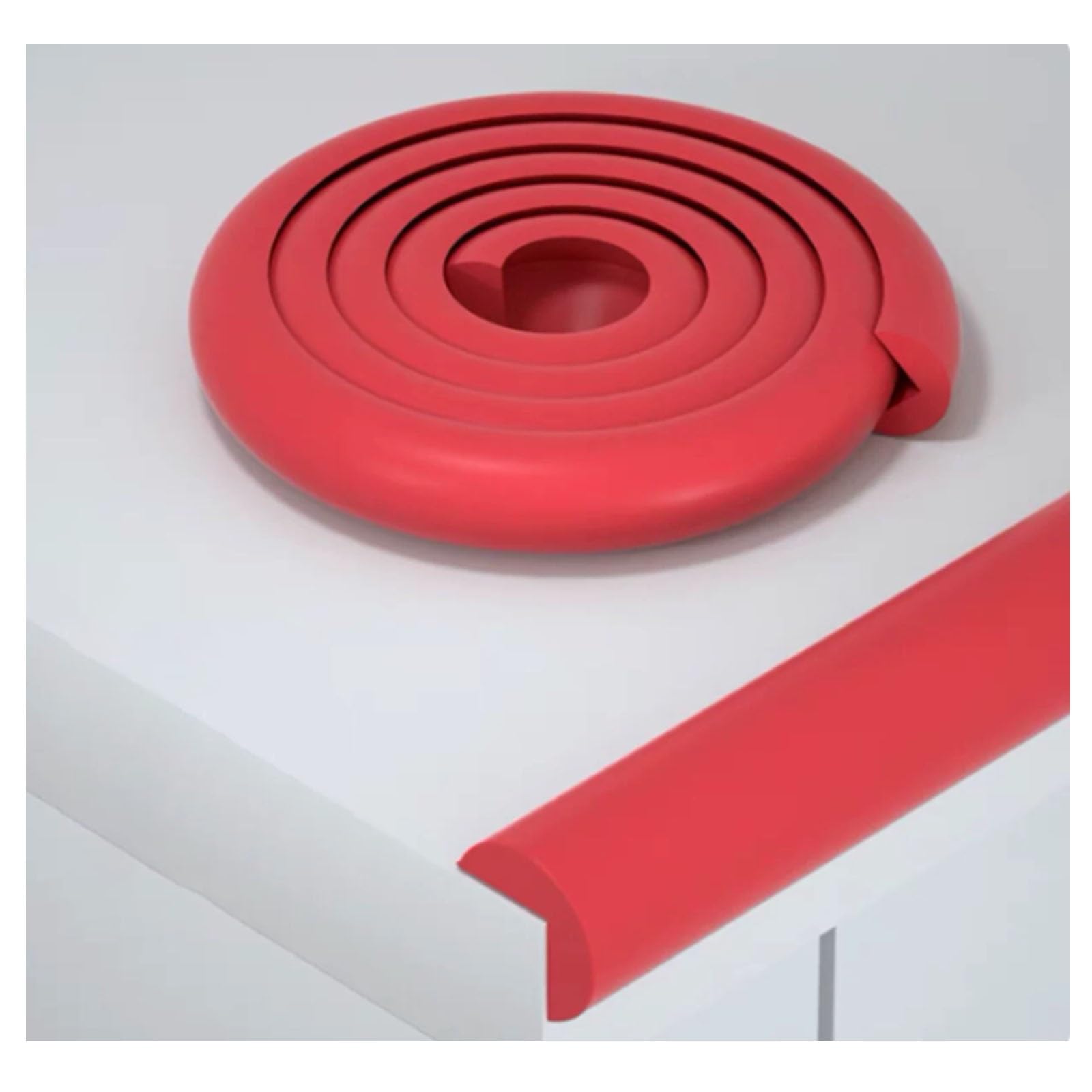 YPIOUREN Foam Edge Protectors, Guards Proof Foam Padding, Foam Corner Guards, for Coffee Tables, Desks(Red,500cm (196.9 in))