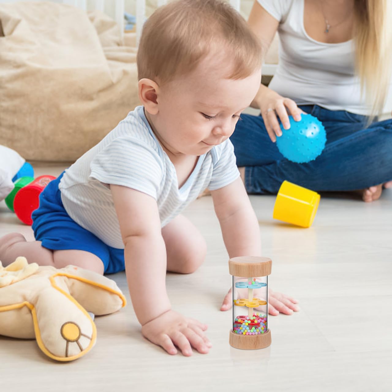 iplusmile Wooden Music for Boys and Girls Sensory Toys Blind Boy Girl Rainstick Montessori Educational Instrument - Image 3