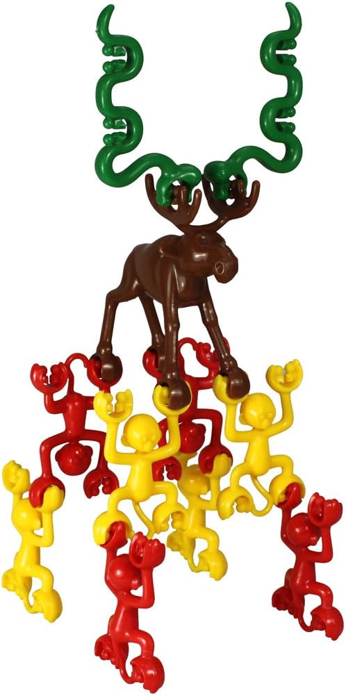 POPULAR PLAYTHINGS Linkazoo Linking Animal Set, Creative Building Toy for Kids, Stem Play, Gifts for Kids Ages 4 & Up – 83 Pieces