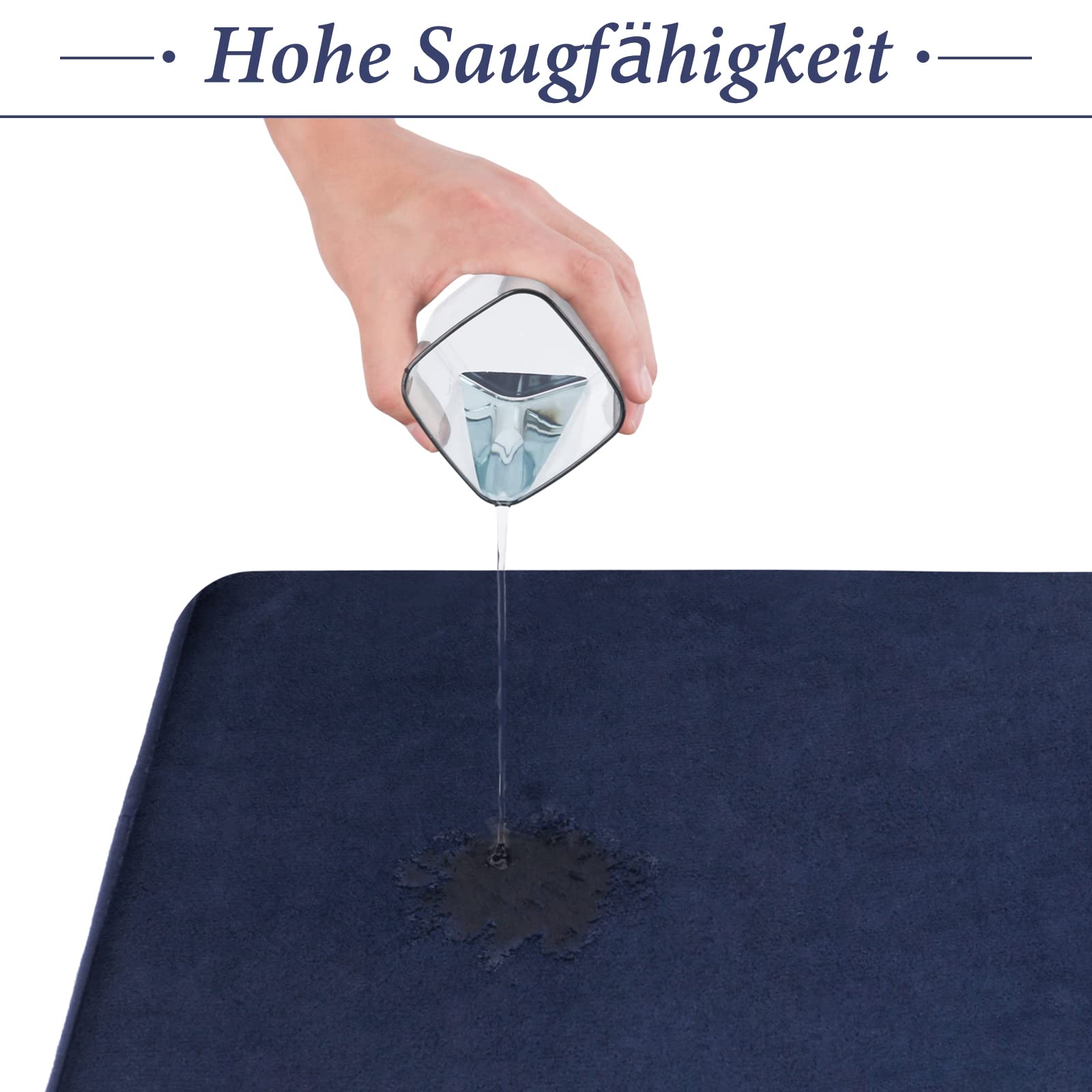 MEKO Badmat, traagschuim, set van 2, antislip, absorberend