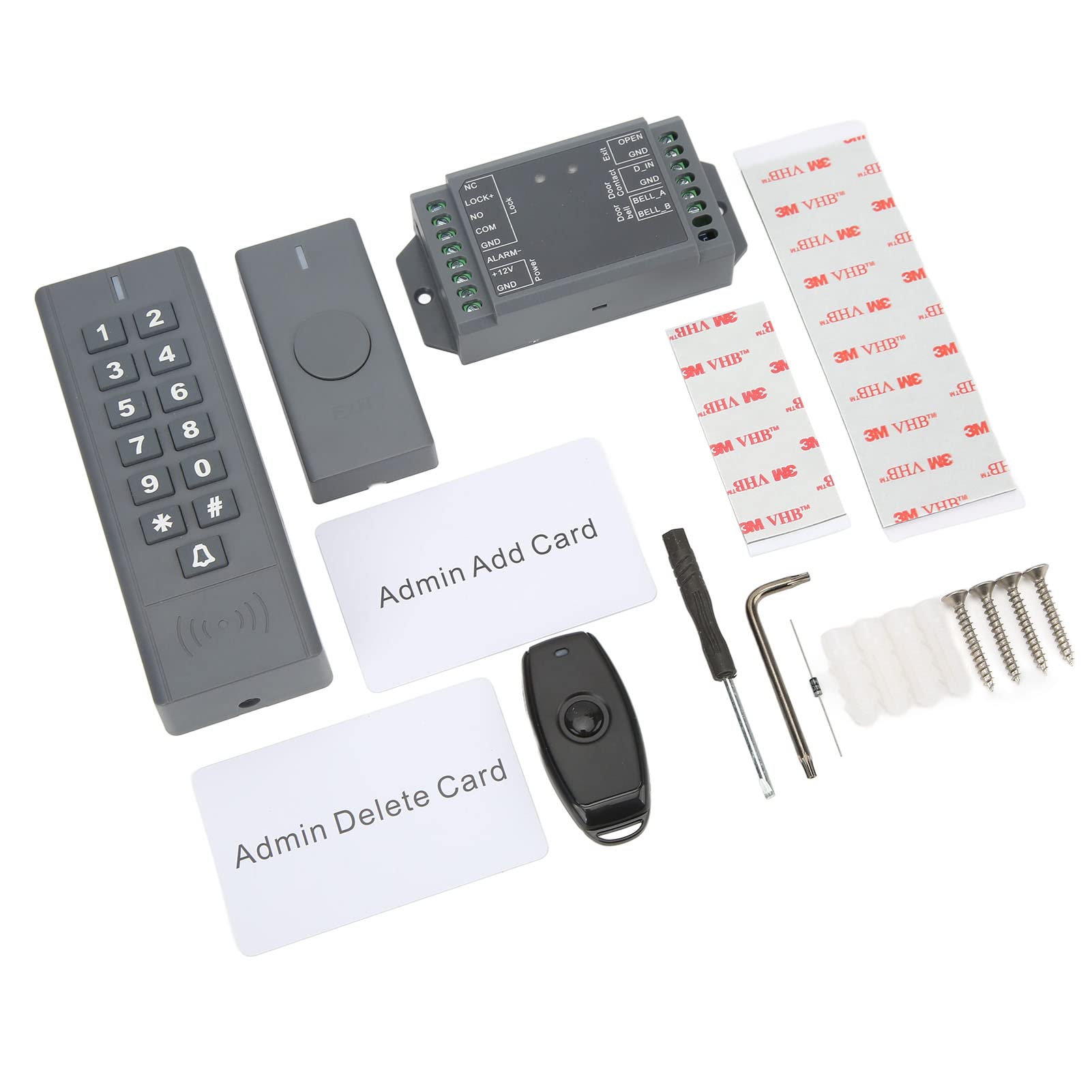 Tastatur-Zugangskontrollsystem IP66 Wasserdichter Ausweis Wireless Access Controler Smart Lock Keyless Entry TüRschloss Robust Geeignet FüR Home Office Hotel