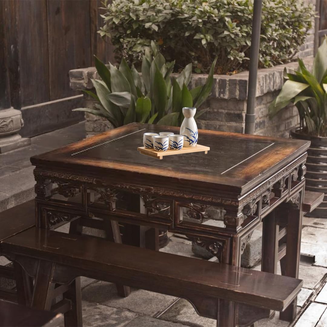 Tradizionale Set di Sake, Set da Tè in Porcellana Cinese, Set di Sake Tradizionale Ceramica, per Ristoranti, Case, Taverne, Caraffa di Sake con 4 Tazze di Sake, Idea Regalo(Latte Bianco)