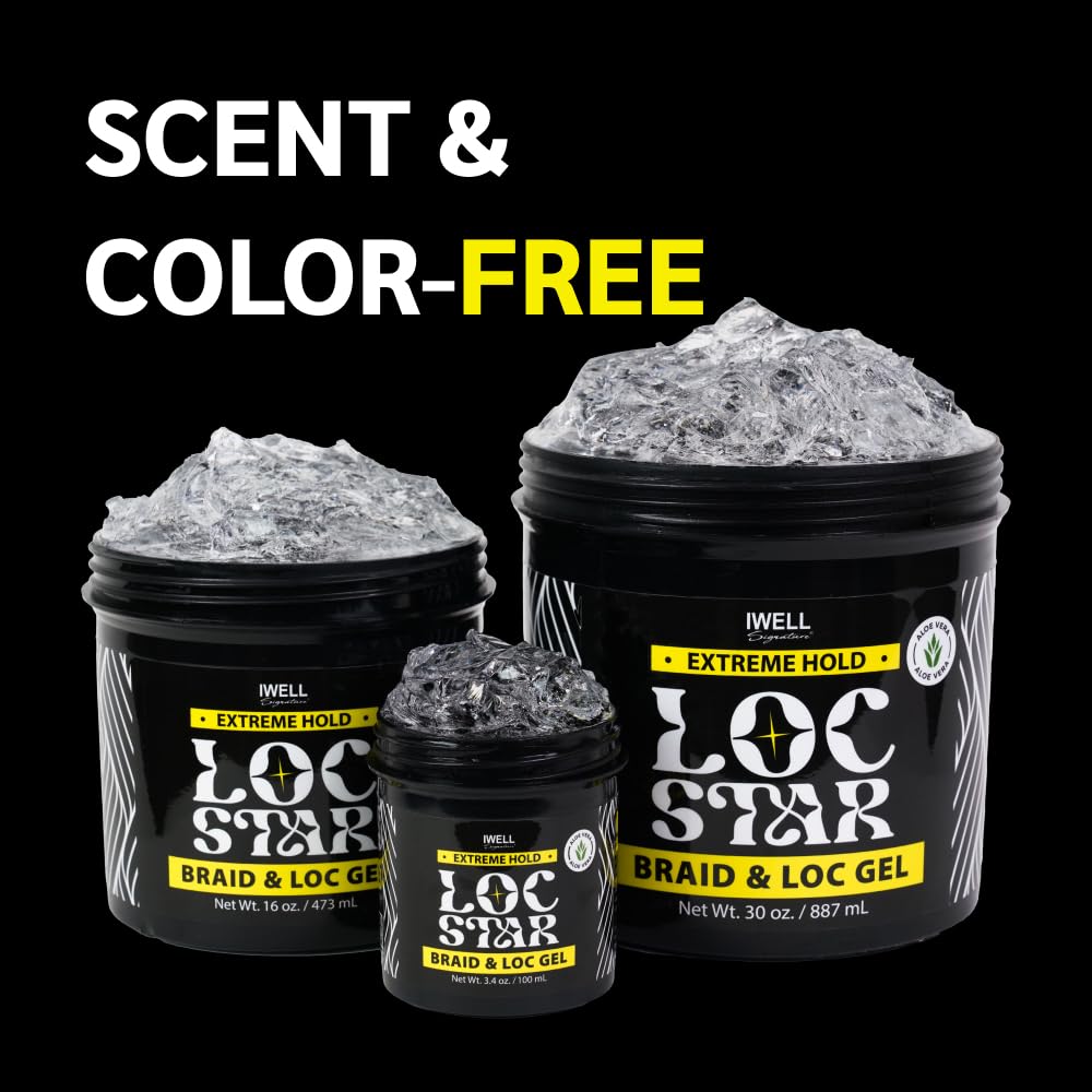 Amazon.com : IWELL Signature Loc Star Braid & Loc Gel, 16 fl oz