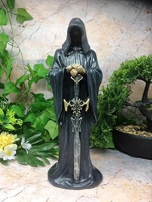Escultura gótica oscura ángel caído de la muerte mítica oculta de la estatua de la parca de la muerte adorno 26 cm | Ya disponible en tu tienda friki favorita! En mundofriki.es!