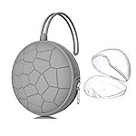 Smlpuame Pacifier Holder Case,BPA Free Portable Pacifier Storage Container,Silicone Baby Pacifier Cover Pouch for Diaper Bag Stroller,Travel Outdoor Activities,Easy to Clean(Grey)