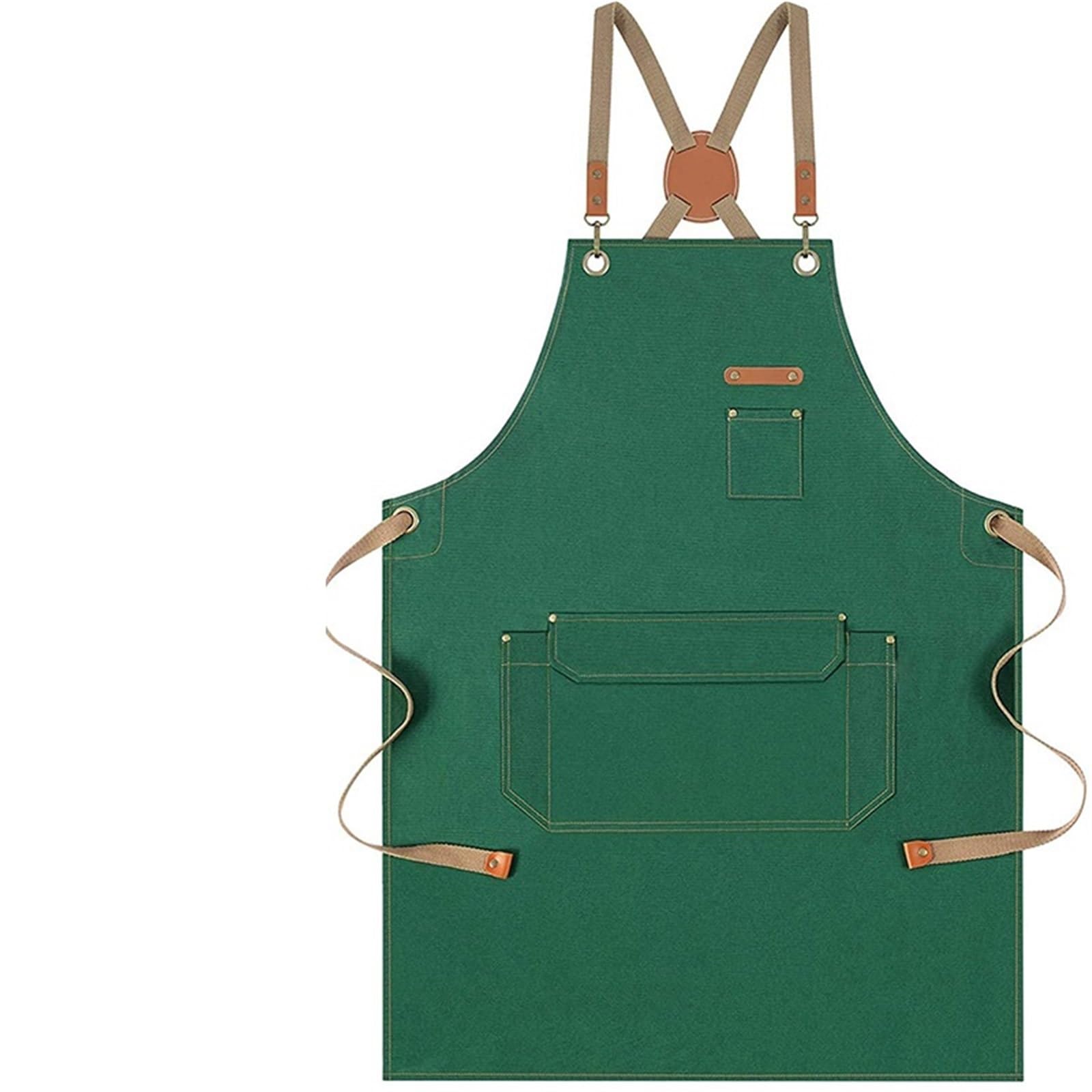 Grembiuli impermeabili for utensili 2 pezzi Per Giardino | Uomo Donna Cucina Chef Cottura Tasche Ristorante for adulti Manicurista Unghie Grembiule