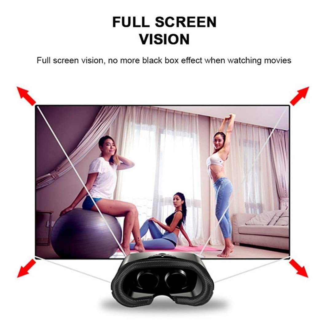 Occhiali VR, Visore Realtà Virtuale, Cuffie 3D VR Compatibile con Tutti Gli, Lente Regolabile per Film e Giochi 3D, per iPhone 13 Pro Max/13 Pro/13/12/11, per Samsung Galaxy S21, Huawei, Xiaomi