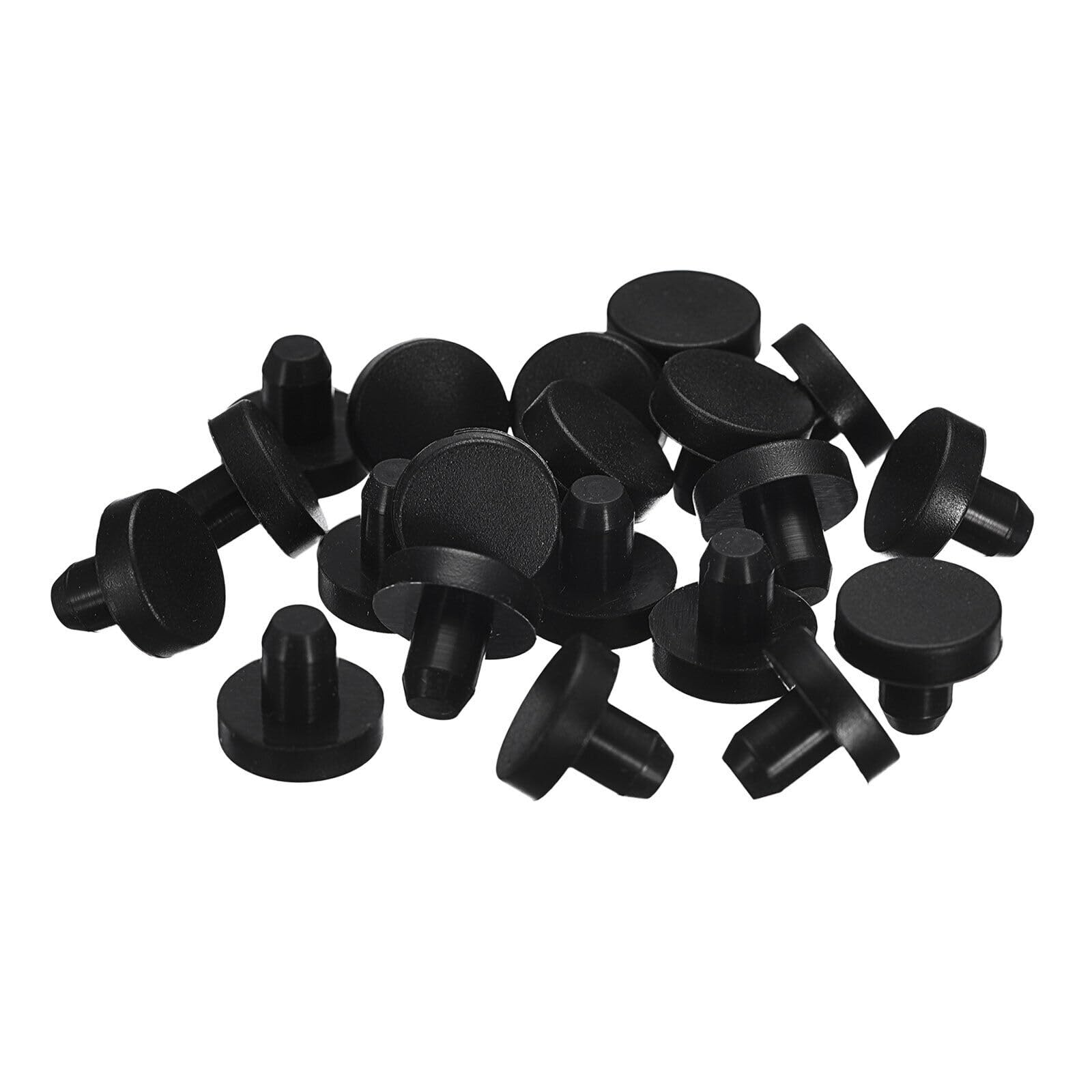 Toolparts And Accessories 20 Pieces Black Rubber Stopper J6 Plug Holes For 5.5-6mm/0.22-0.24