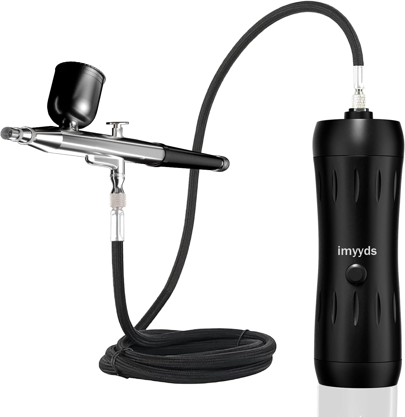 imyyds Cordless Airbrush Kit with Compressor, 30PSI Dual