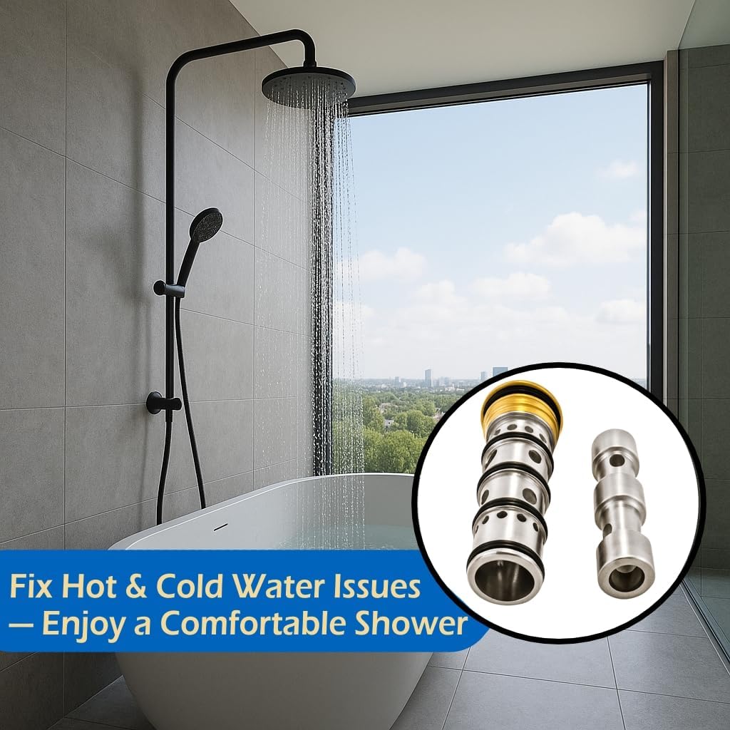 ALITZ RP574 Pressure Balance Shower Valve Cartridge – Replacement Part for Delta® Tub & Shower Faucets – Compatible with 1804, 1814, 1824, 1848 Models