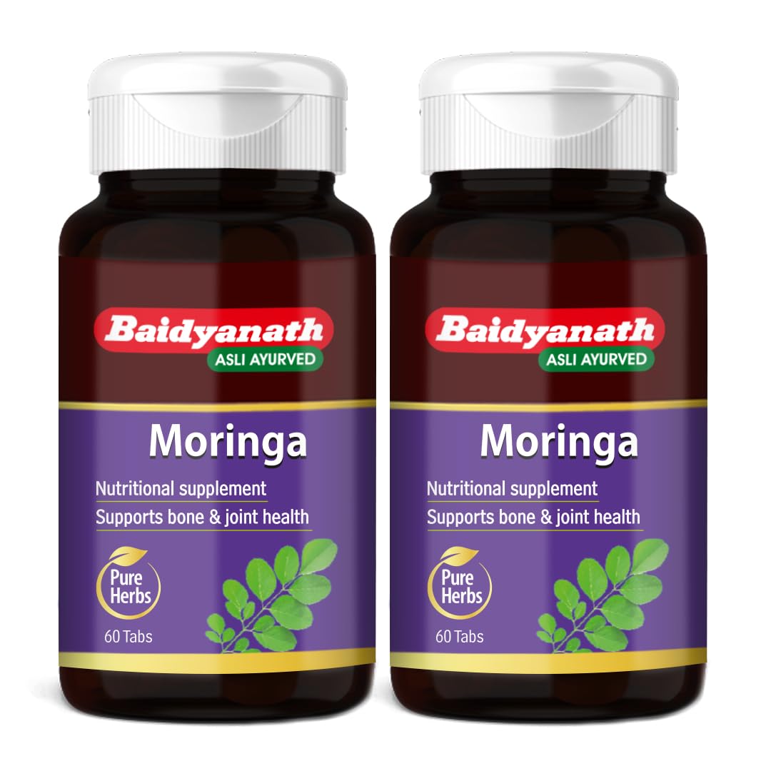 Baidyanath Moringa - 60 Tablets (Pack of 2) | Gives Natural Energy & Nutrients | Daily Nutrition, Bone & Joint Support, Energy & Metabolism | Pure Moringa Leaf Extract |-image-11