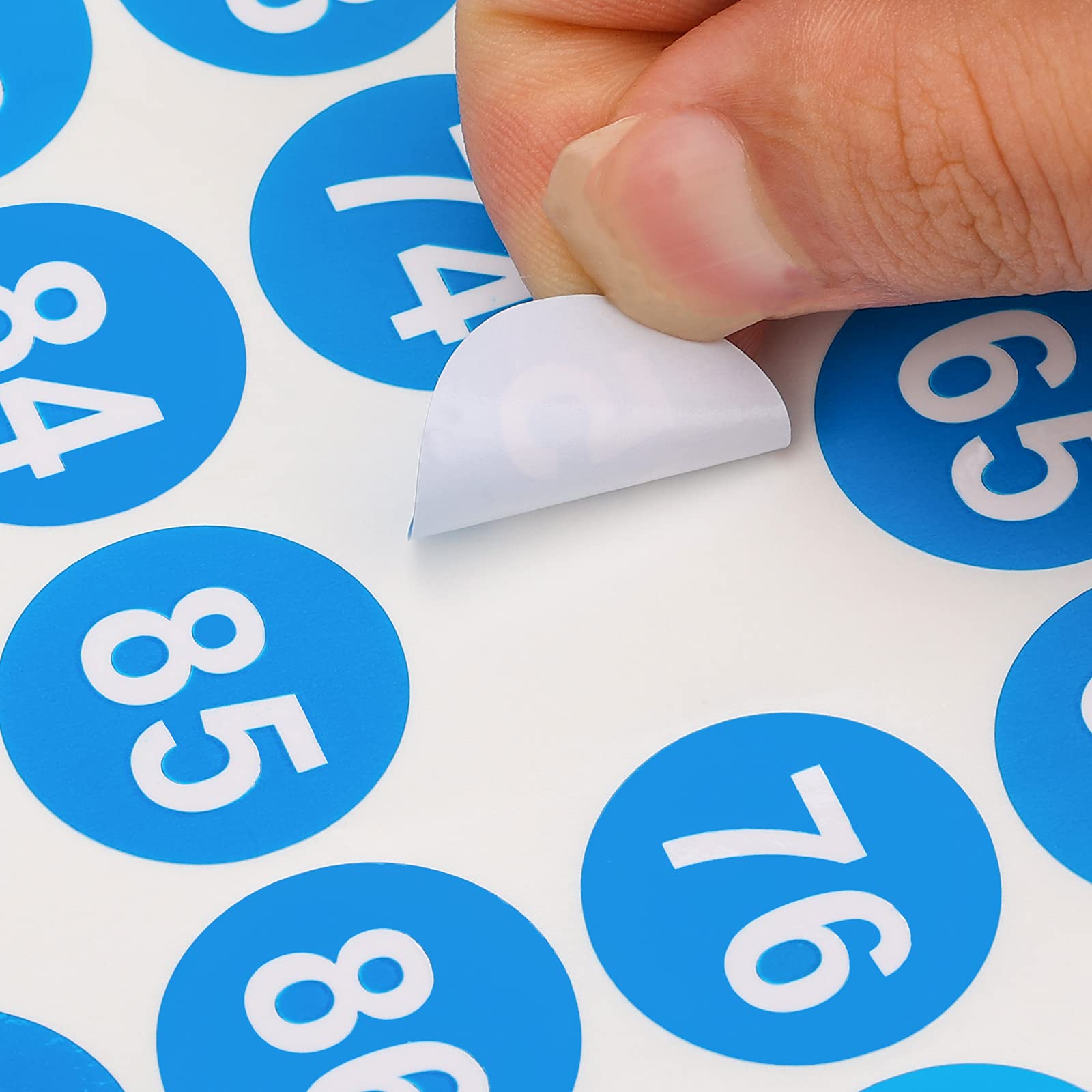 Adesivi Numerici Autoadesivi - 10 Fogli Da 1 A 50, Nero, Impermeabili, 1 Pollice - Foto 2