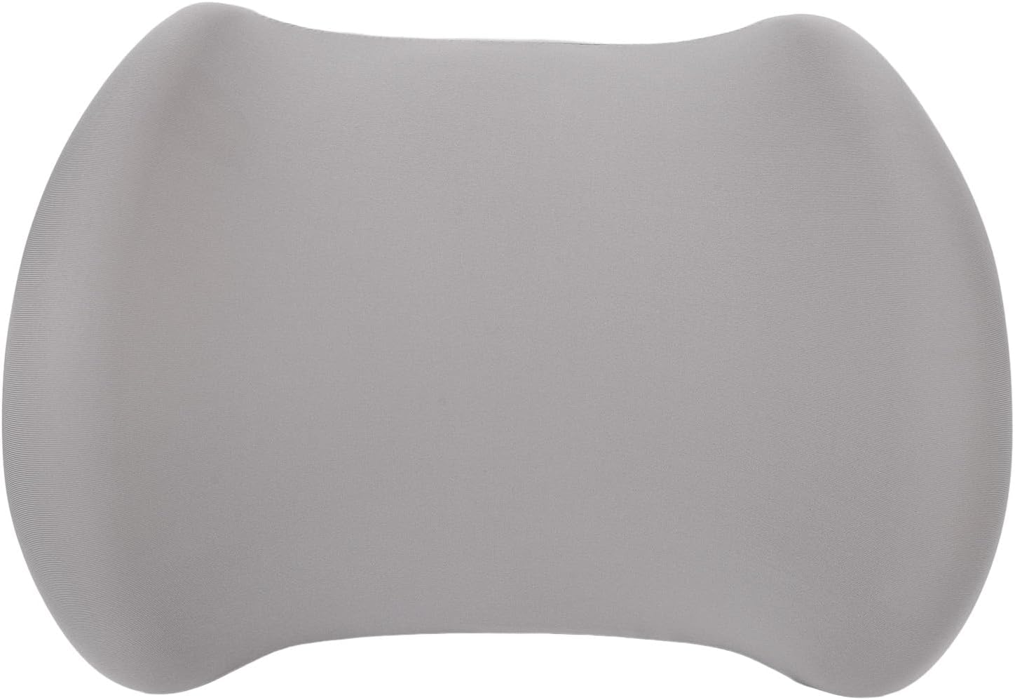 Breathable Memory Foam Lumbar Support Pillow with, Ergonomic Convex Design Chair Cushion, Detachable for Office (Grey)