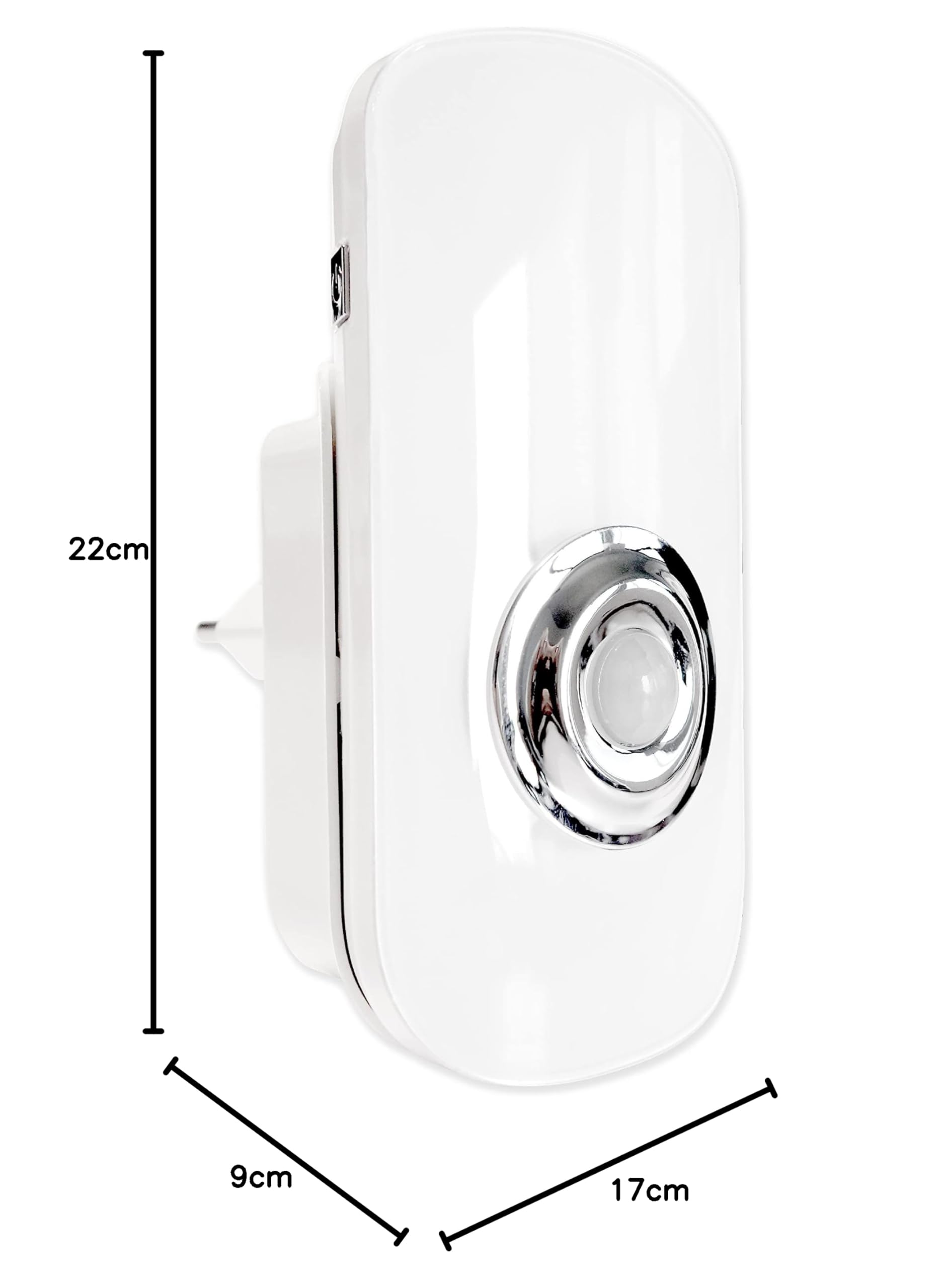 Mueller-Licht Nox 27700013 lampka nocna LED z czujnikiem ruchu, prostokątna, LED, światło dzienne, białe