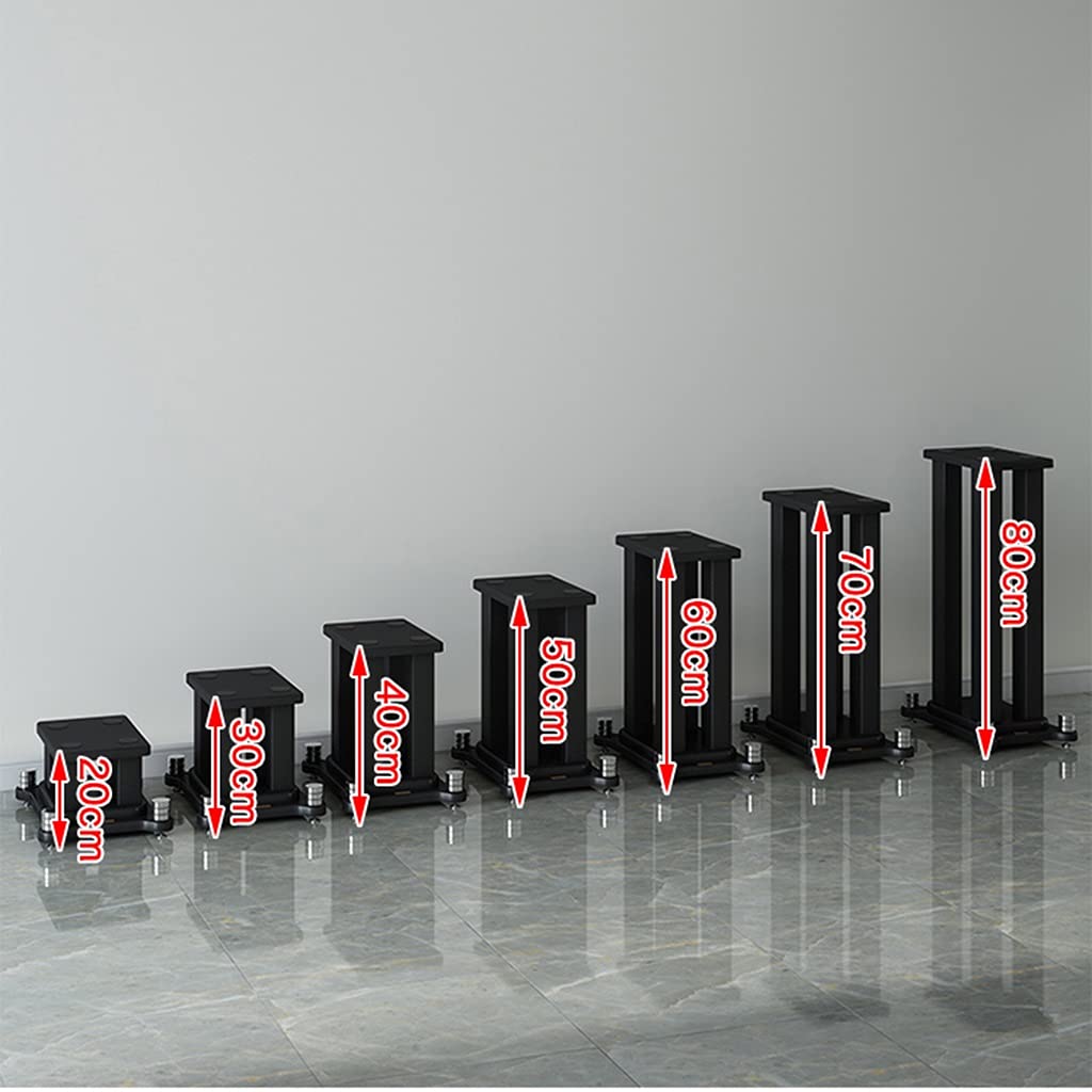Para stojaków głośnikowych, regulowane uchwyty podłogowe 20-80 cm, idealne do konfiguracji kina domowego i audio, solidny i stylowy design