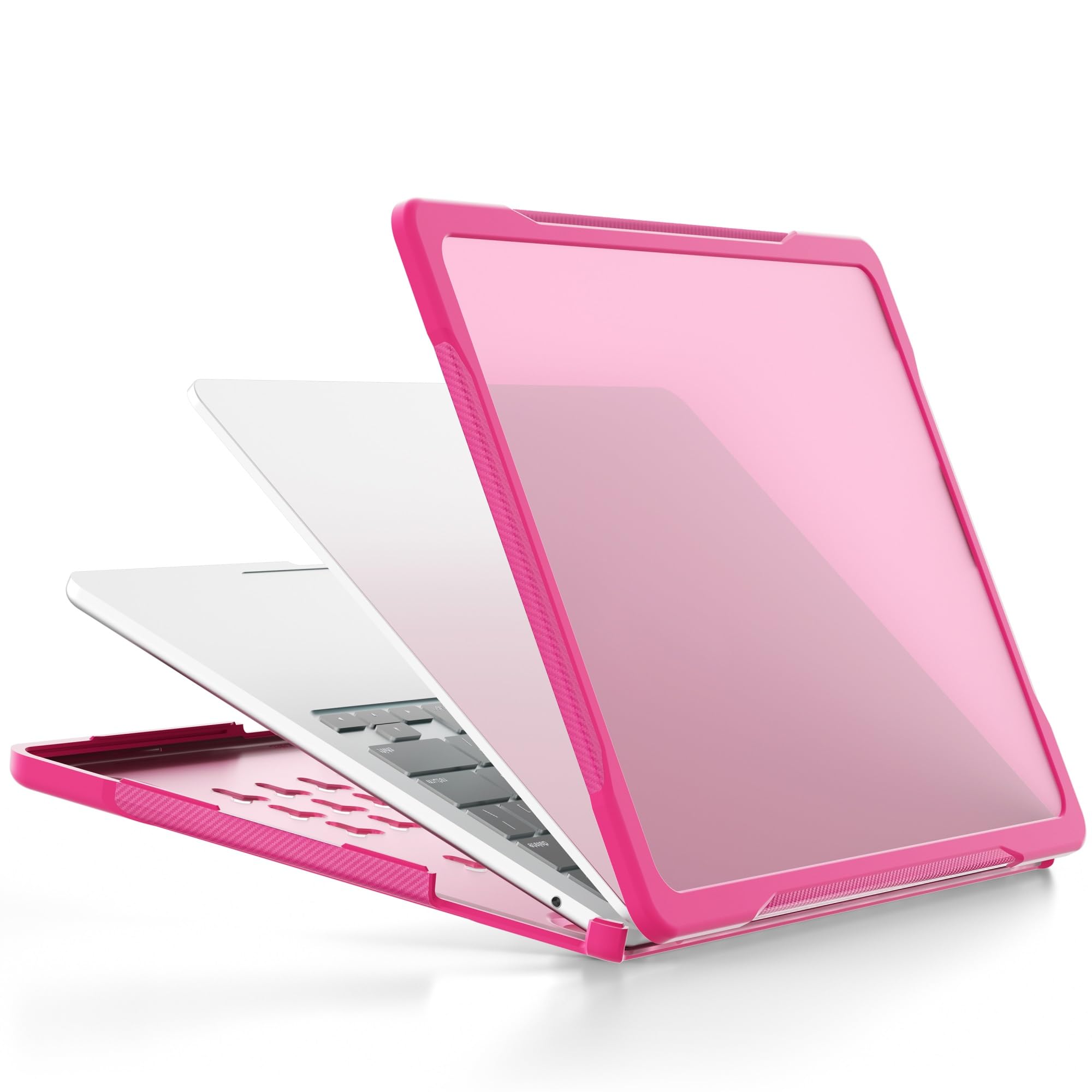 Custodia protettiva per tablet PC compatibile con MacBook Air 13,6 pollici Custodia 2022 2024 Release M3 A3113 M2 A2681, custodia protettiva rigida a doppio strato TPU paraurti compatibile con MacBook