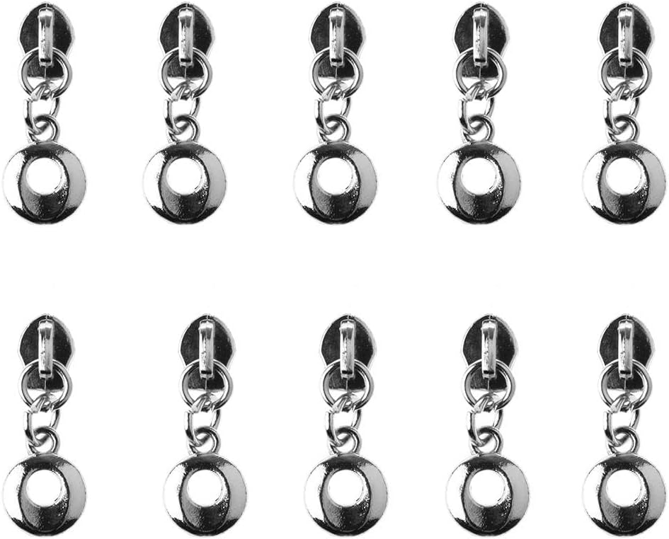 Jili Online 10 Pieces 3 Zipper Sliders Zipper Pull for