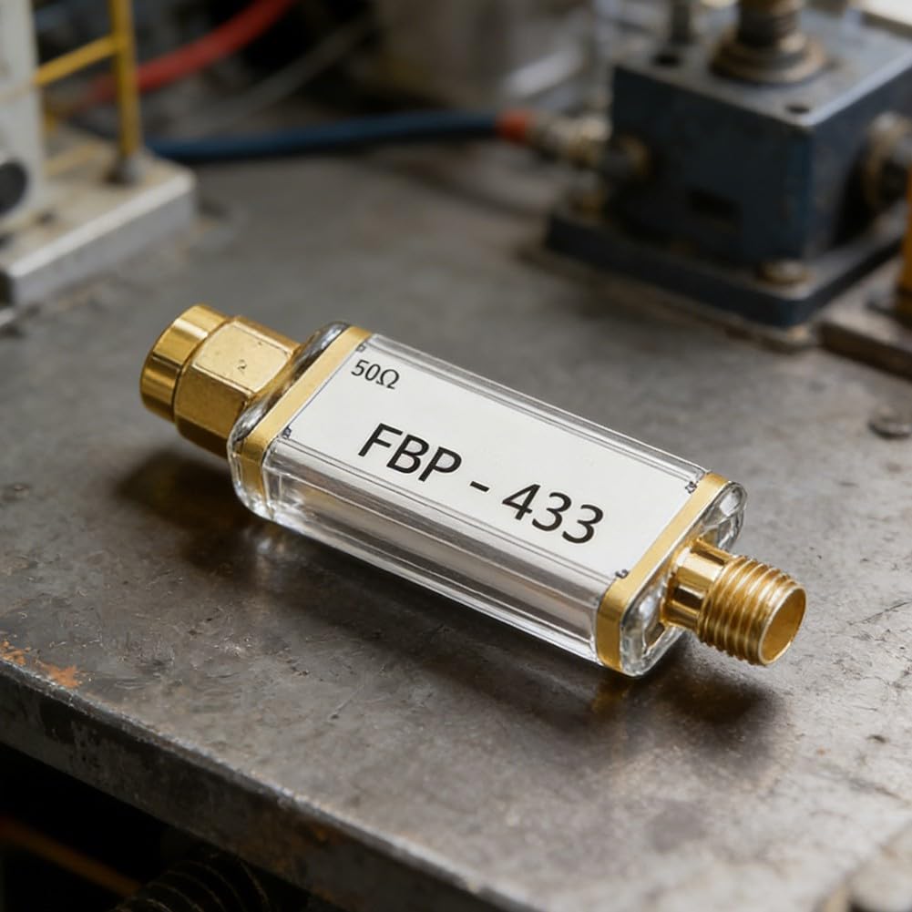 50 Ohm Bandpassfilter, 433MHz Bandpassfilter, mit 10W Leistungsaufnahme und hoher Selektivität für SMA Systeme