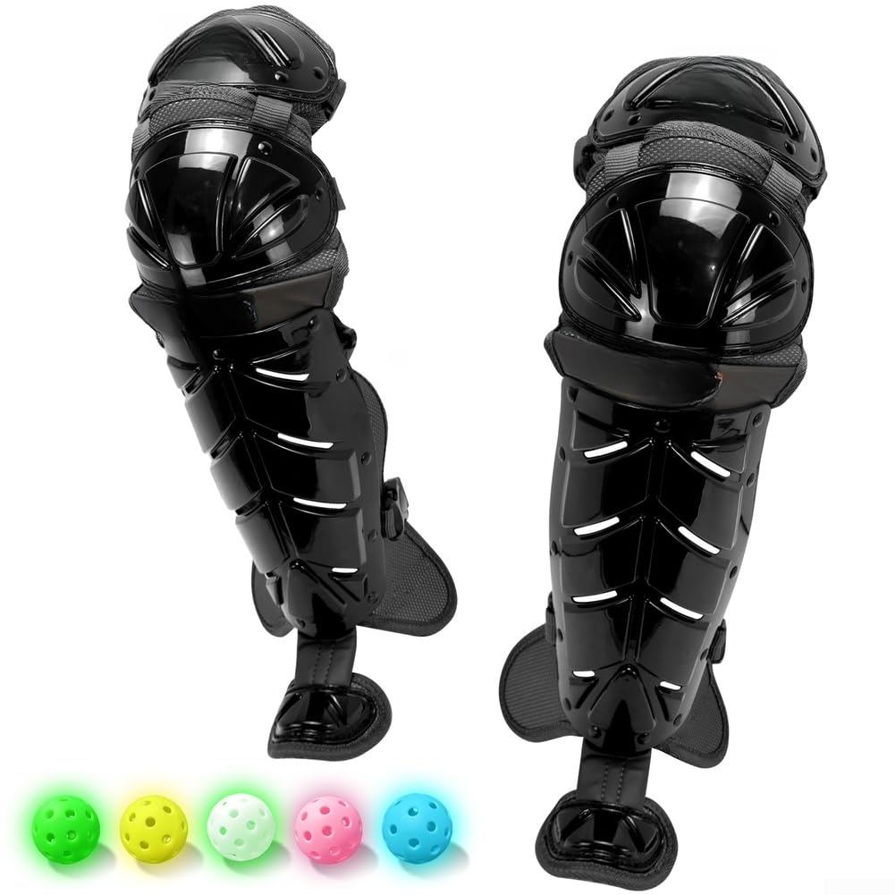 Softball/Baseball-Knie-Beinschutz, Vollflügel-Schienbeinschoner für Erwachsene und Jugendliche, Baseball-Softball-Sport, stoßfeste Schutzausrüstung, rutschfeste Passform