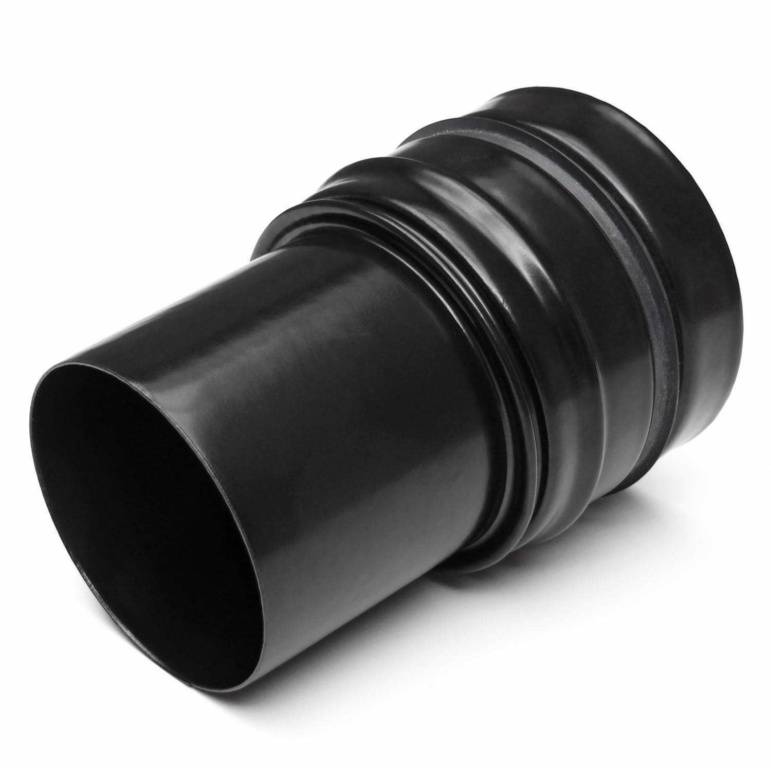raik Pelletrohr/Ofenrohr-Erweiterung Innendurchmesser 80 mm Außendurchmesser 100 mm Stahlblech 0,6 mm Schwarz 8021105