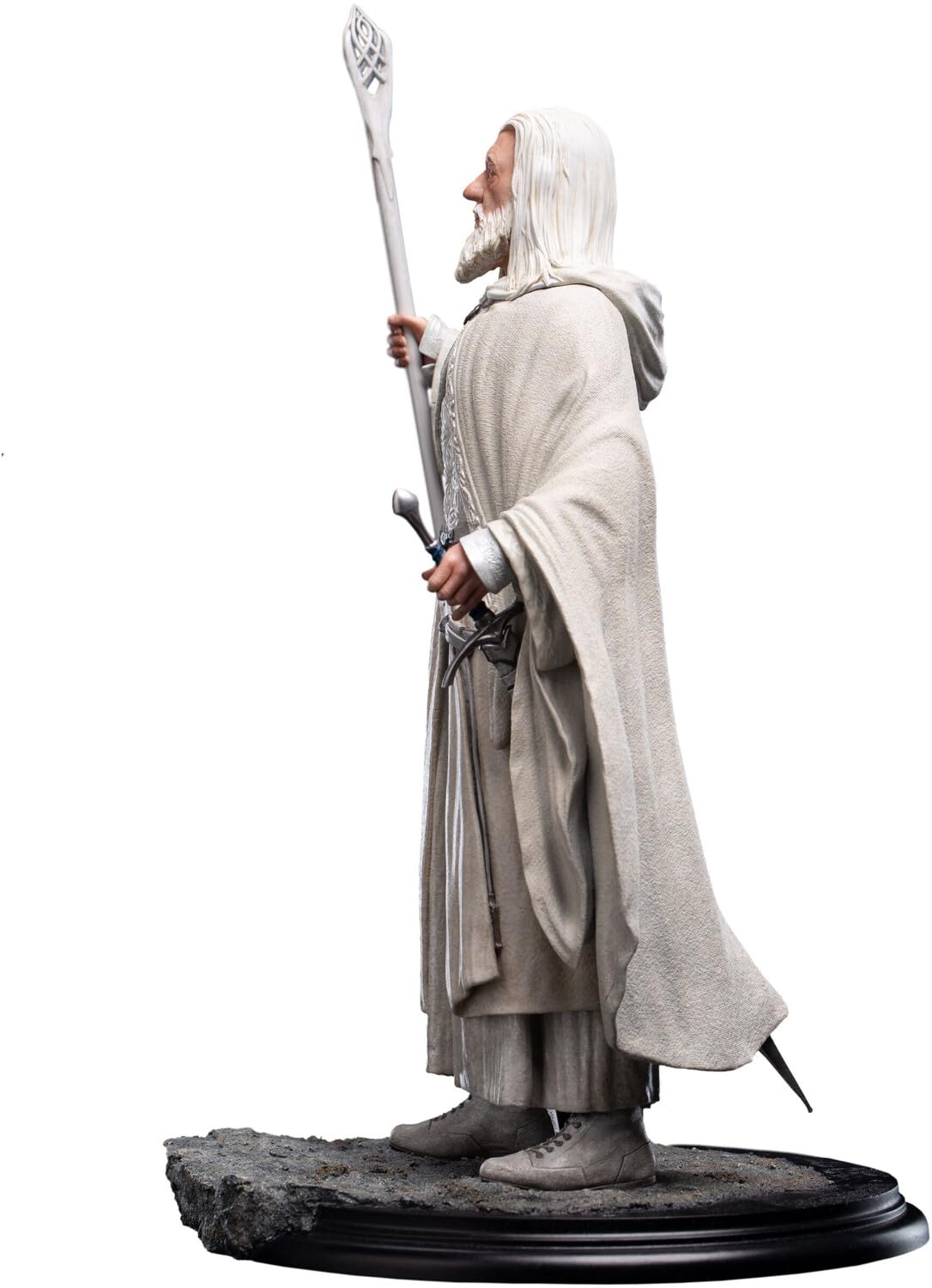 Weta Workshop - Il Signore degli Anelli Trilogia - Serie Classica - Gandalf La Statua Polystone Bianca
