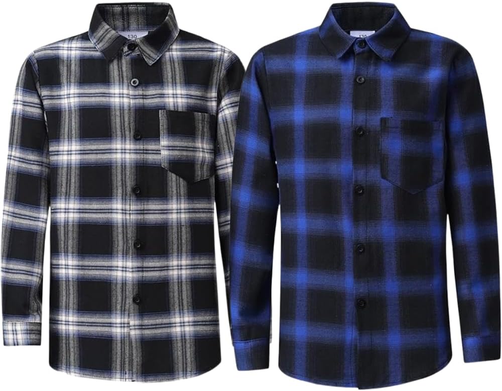 iLover Casual Boys' Short Sleeve Woven Shirt Button Down Shirts 6-14 Years