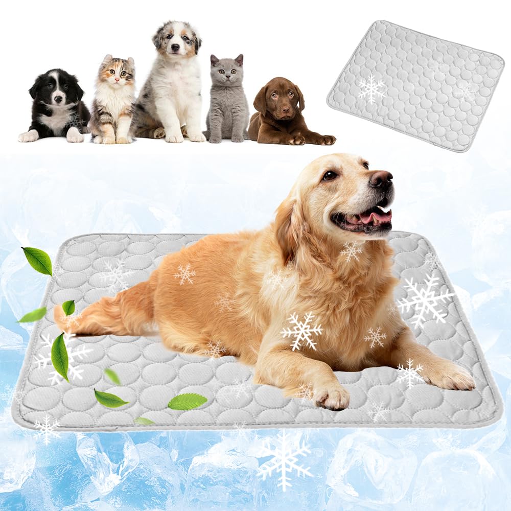 Kühlmatte für Hunde Katzen, Selbstkühlende Matte Katze,Hundekühlmatte Selbstkühlend,Kühldecke für Katzen Summer Pet Ice Pad,Die Innovative Kühlmatte Atmungsaktive EIS für,Fußboden,Hundebett