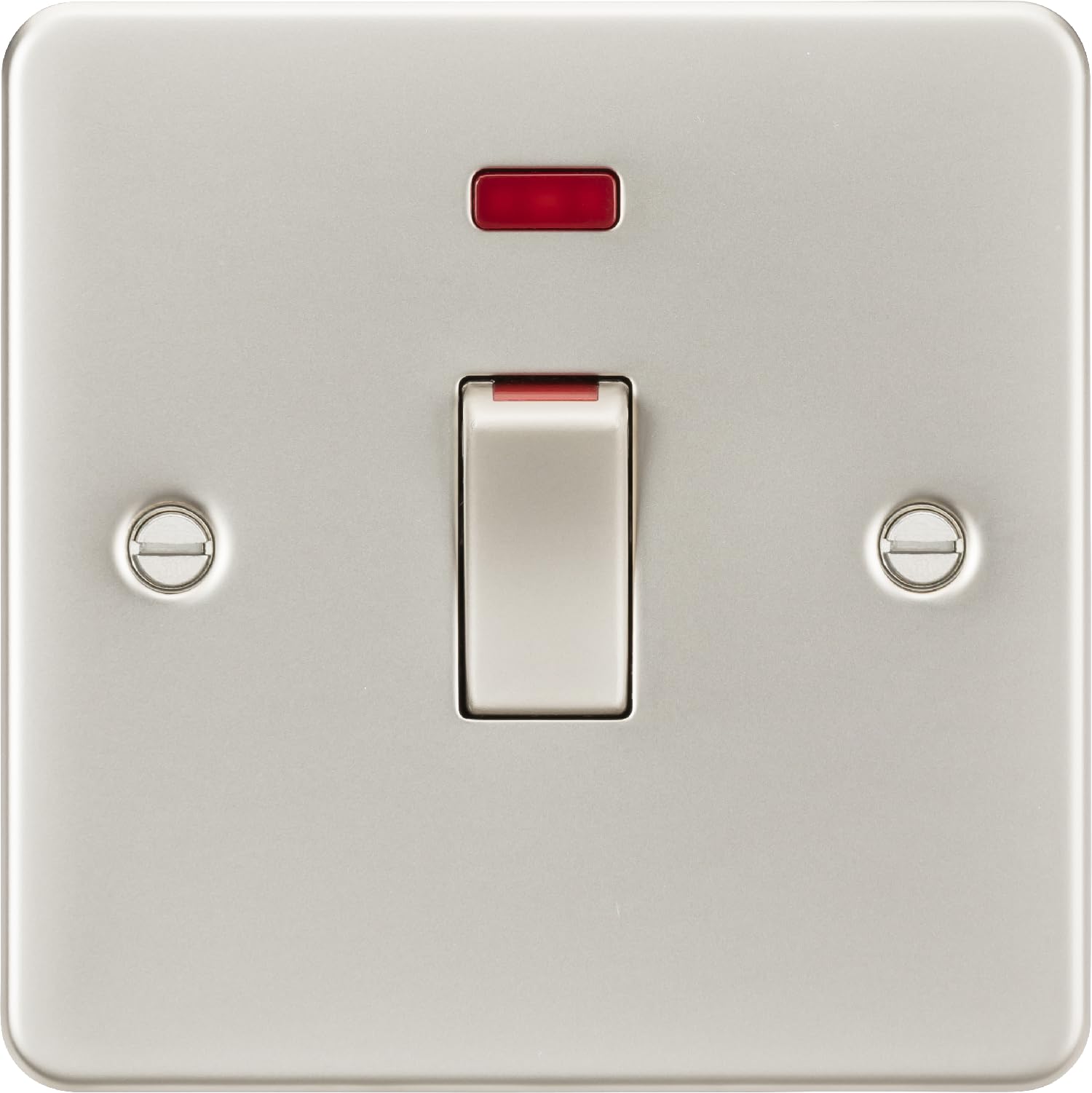 Knightsbridge 45A DP Switch with Neon (1G size) - Pearl