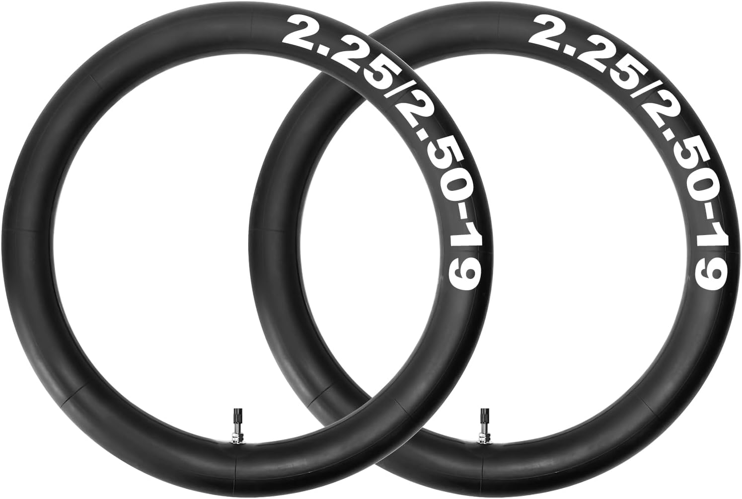 2.50-19 Dirt Bike Tube 2.25/2.50-19 Dirt Bike Inner Tube 70/100-19 Inner Tube for 19 Inch Electric Bike with Straight Valve Stem