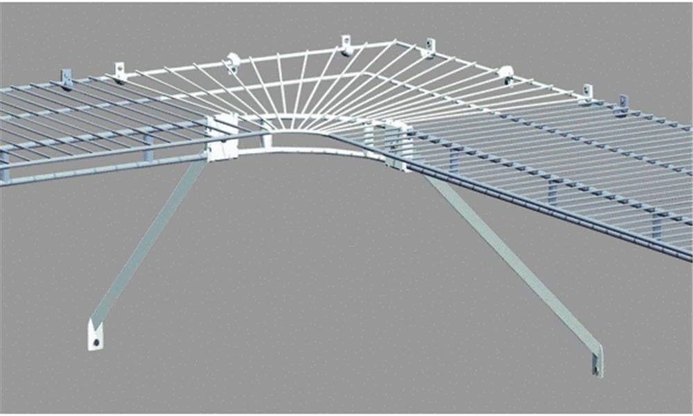 ClosetMaid 2106700 Shelf and Rod Wire Closet Corner Shelf
