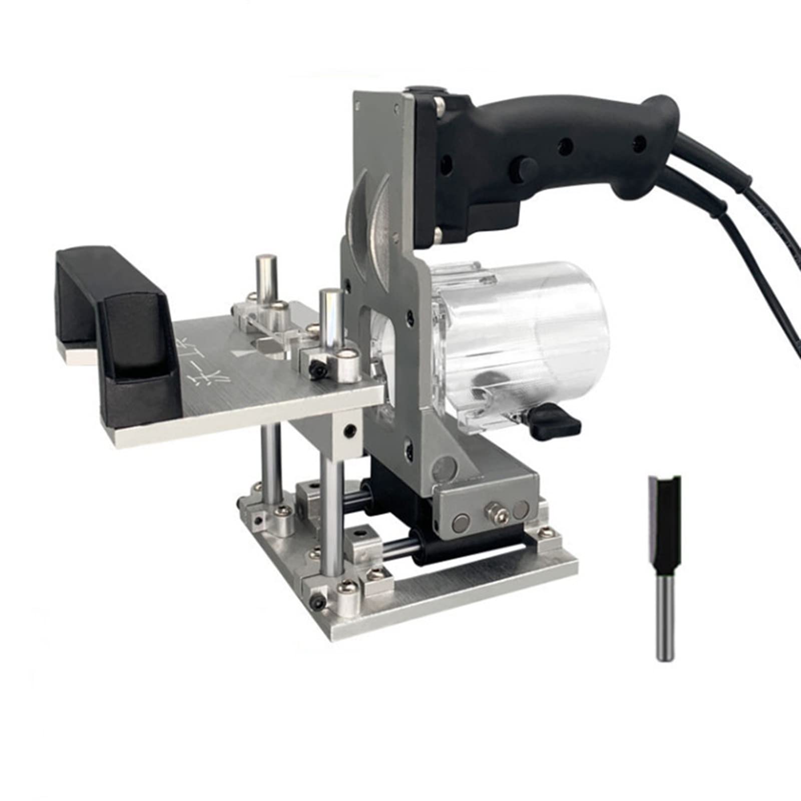 Staffa scanalata 2 in 1 Elementi di fissaggio invisibili Armadio for armadio Pannello Punzone Localizzatore Fresatura Guida for scanalatura for rifilatrice Utensili elettrici manuali