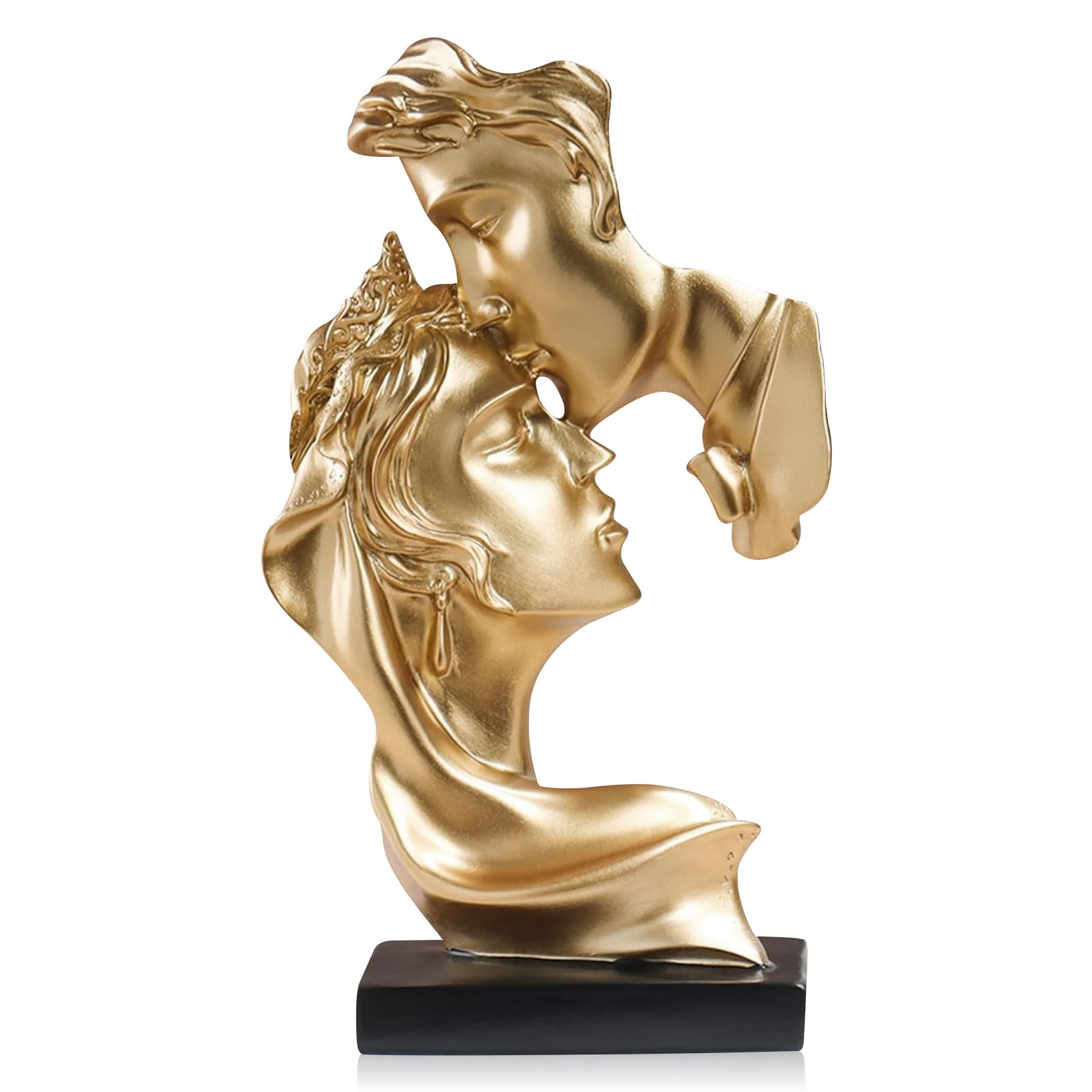 IBMLOMM Escultura Decorativa – Objeto Decorativo Elegante El Beso Apasionado - Mini en Forma de Escultura Humana, para Decoración de Interiores