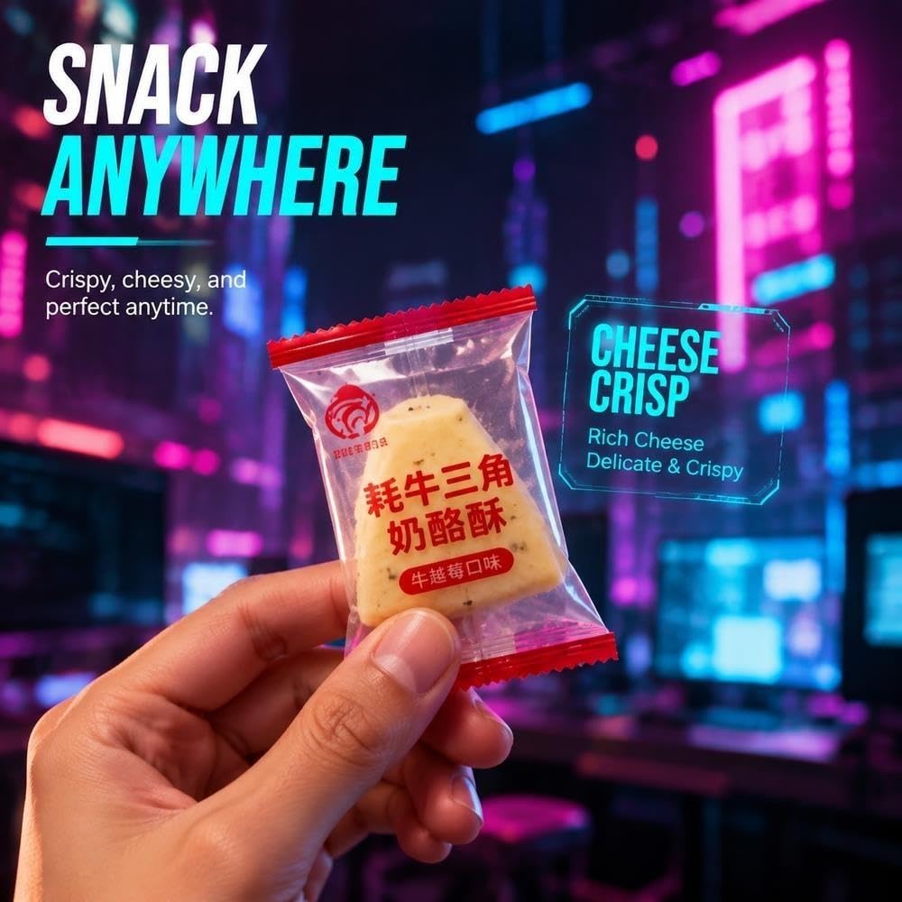 Serek Yak Triangle Crisp 150g, Smak Żurawinowy Indywidualny Mini