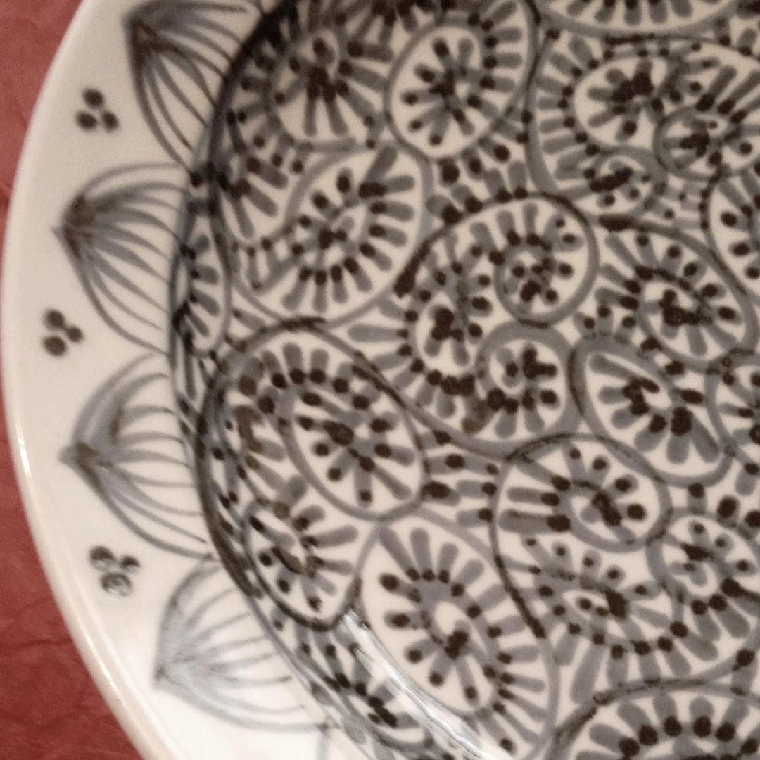 砥部焼 呉須わらび手 タコ唐草 八寸皿 たこ唐草の食器の通販