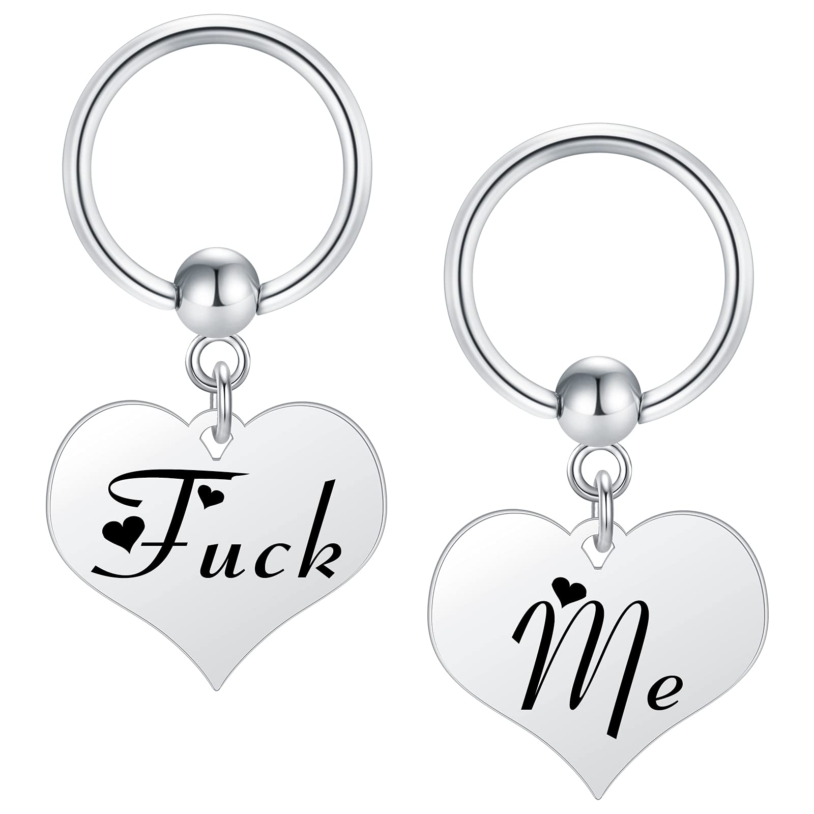 QWALITTongue Rings Nipple Rings 14G Nipplerings Straight Barbell Surgical Steel Nipple Piercing Bar Nipple Bars for Women Tongue Bar 16mm 14mm