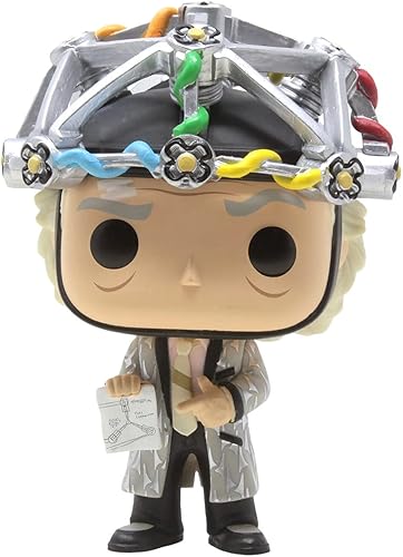 Miniatura 3 de POP Back to The Future - Doc con casco [Dr. Emmett Brown] Figura de vinilo Funko (paquete con funda protectora de caja compatible), multicolor, 3.75