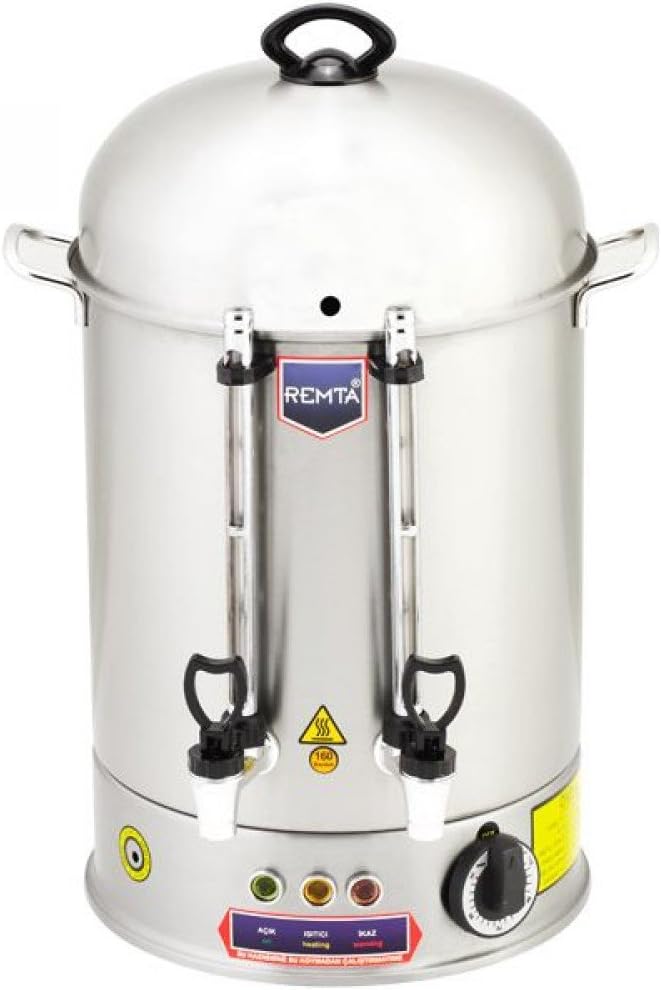 LARGE SIZE 120 CUP Storage TEMP CONTROL Restaurant Cafe Catering STAINLESS STEEL Double Compartment industrial size Commercial Hot Water Tea Coffee Maker Brewer Brewing Machine Urn Dispenser 220V