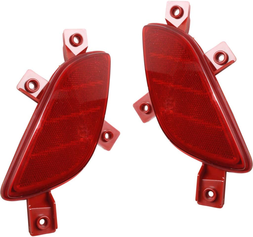 CarLights360 For Hyundai Elantra GT Rear Bumper Reflector 2013 14 15 16 2017 Driver Side DOT Certified HY1184111 | 92405-A5100 ;GT
