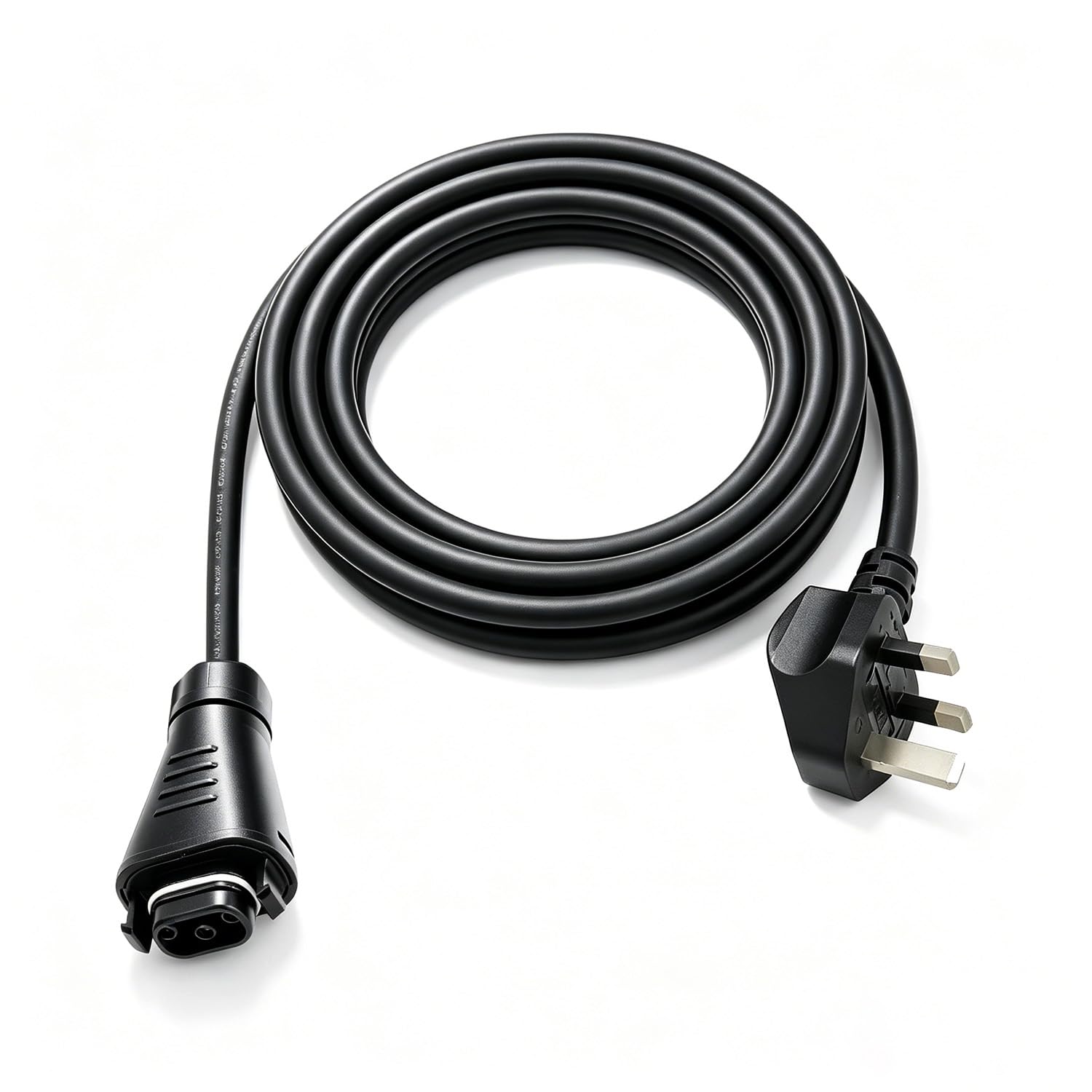 Solarsys - 5m AC Cable Female Head BC05 to UK Plug 13A, Suitable for Hoymiles HMS Series Solar Inverters, 3x1.5 mm², 1500V, UV/Rain Resistant, for Solar Installation, Motorhome and.
