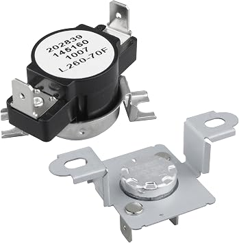 137032600 Dryer Thermal Limiter 3204267 Dryer Thermostat Replacement Part Compatible with Electrolux Frigidaire Dryers Replaces for PS2349395 AP4368739 PS446428 508516 AP2131477 73204267