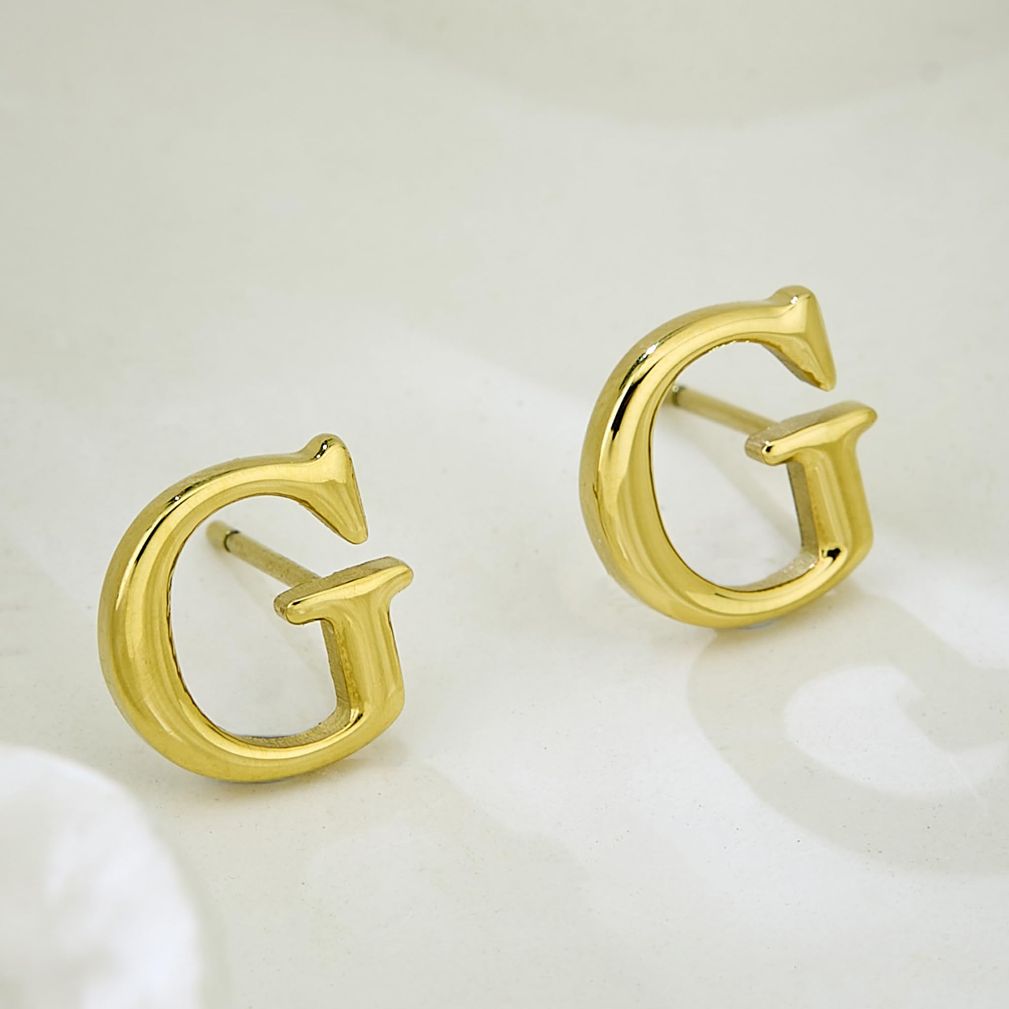 Image secondaire de Boucles d'oreilles en acier inoxydable avec logo GUESS
